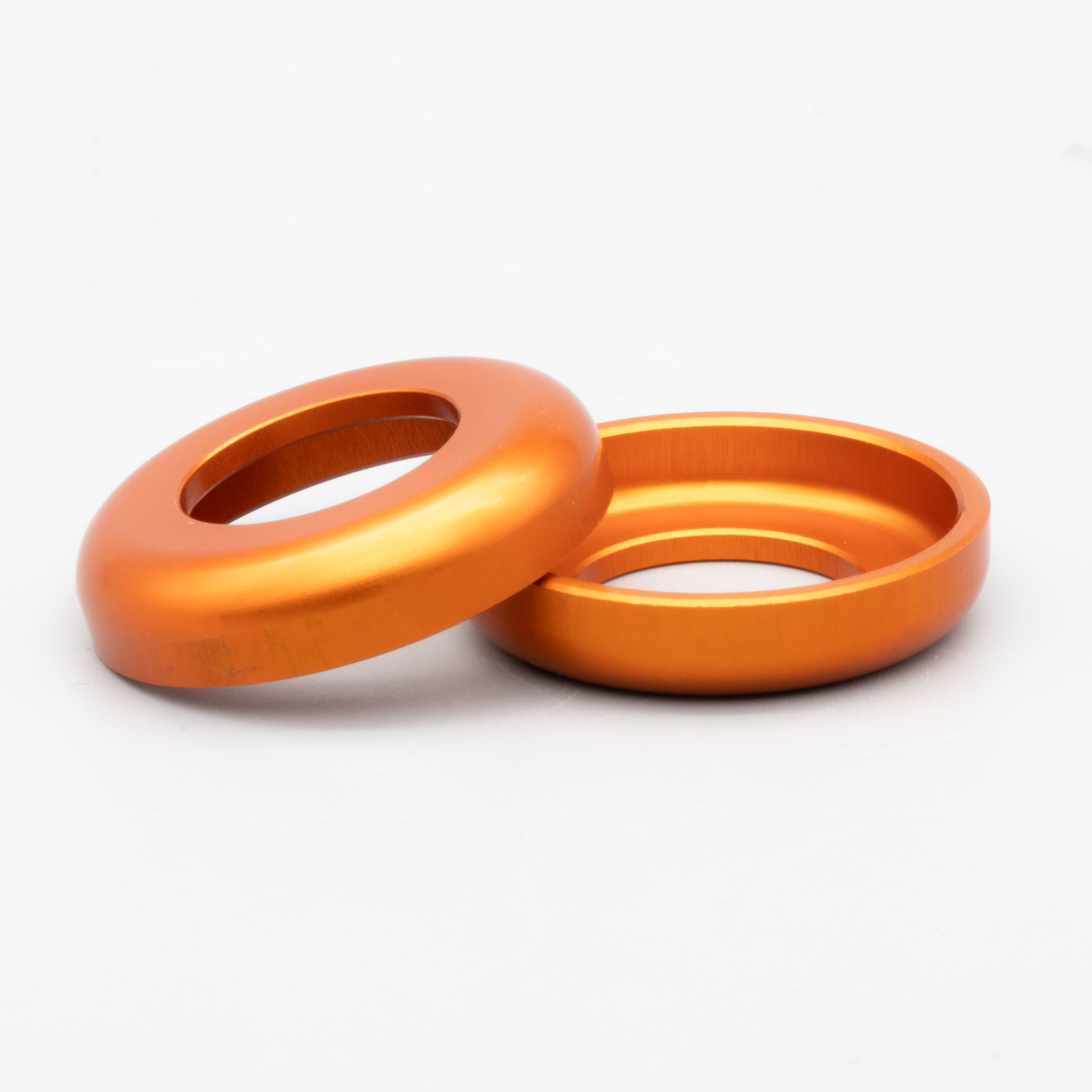 Set CNC ALU Scheibe orange Schwingenlagerbolzen S50/S51