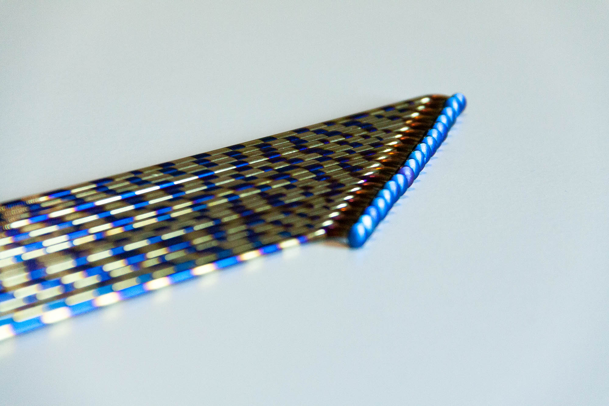 Speichensatz M3,5x143,5 mm Edelstahl blau / gold CandyCane Titan