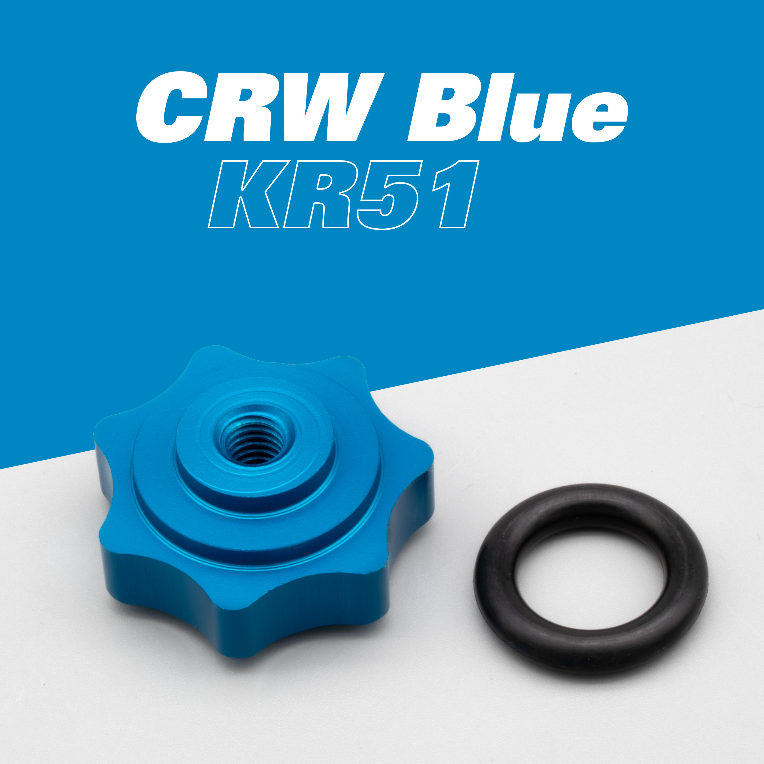 CNC Sterngriffmutter aus Alu f. Haube f. Simson Schwalbe KR51