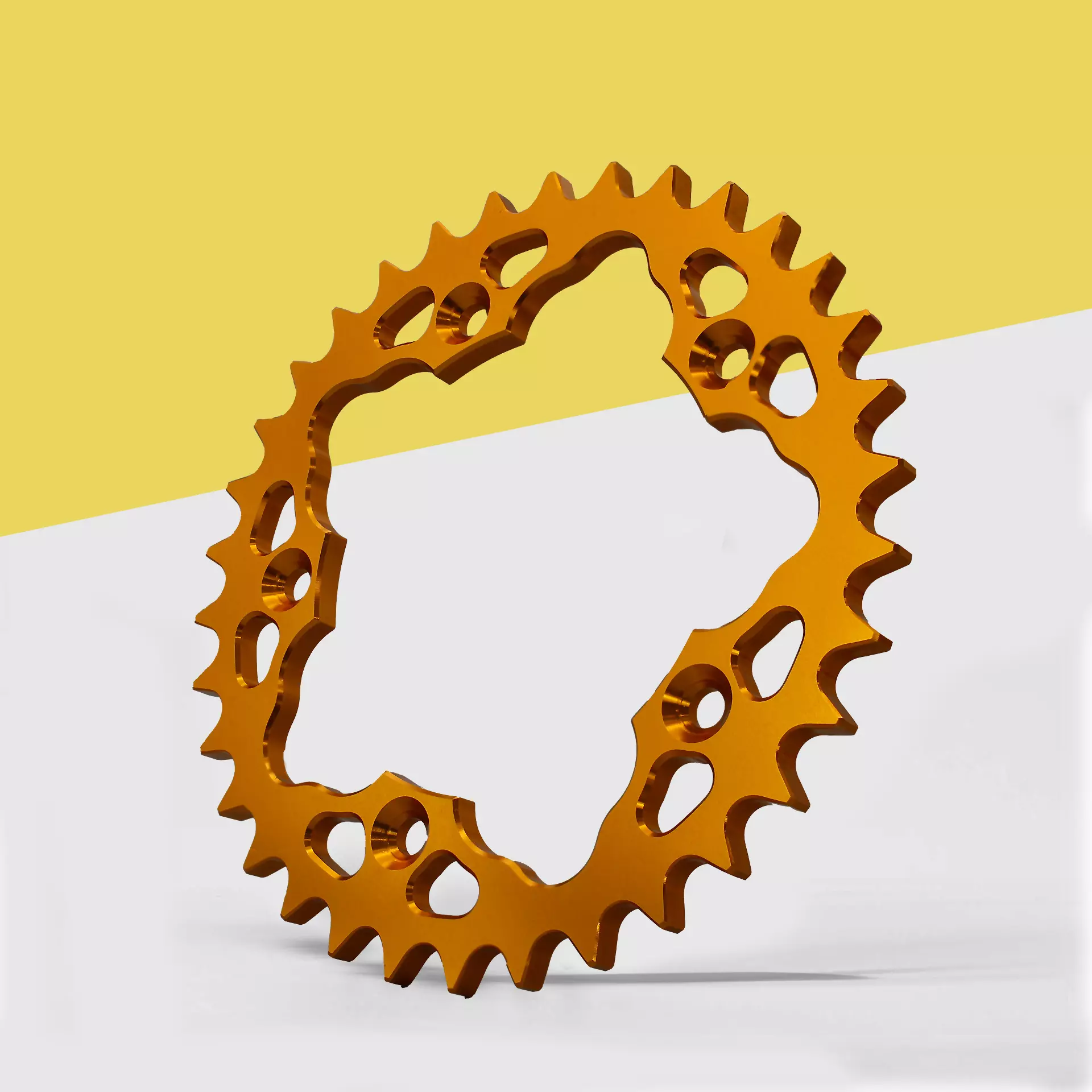 CNC Kettenrad 34Z Alu eloxiert 5-fach verschraubt 420 f. Simson CNC Kettenrad 34Z Alu eloxiert 5-fach verschraubt 420 f. Simson