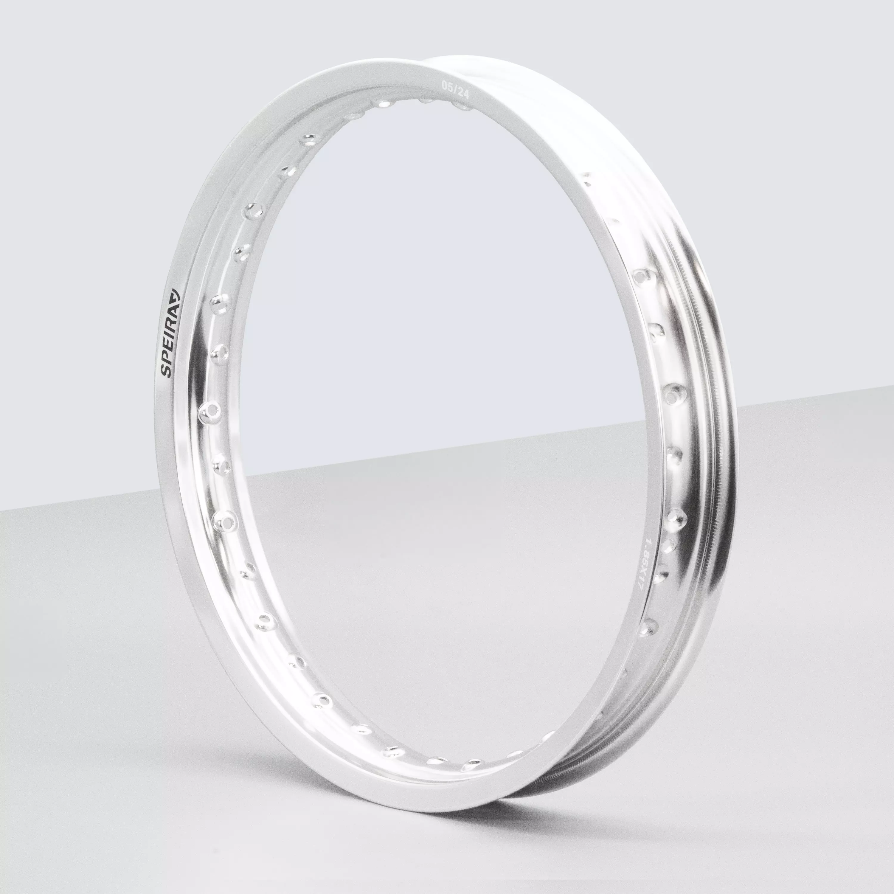 Felge Felgenring 1,85x17 Aluminium eloxiert poliert f. Simson