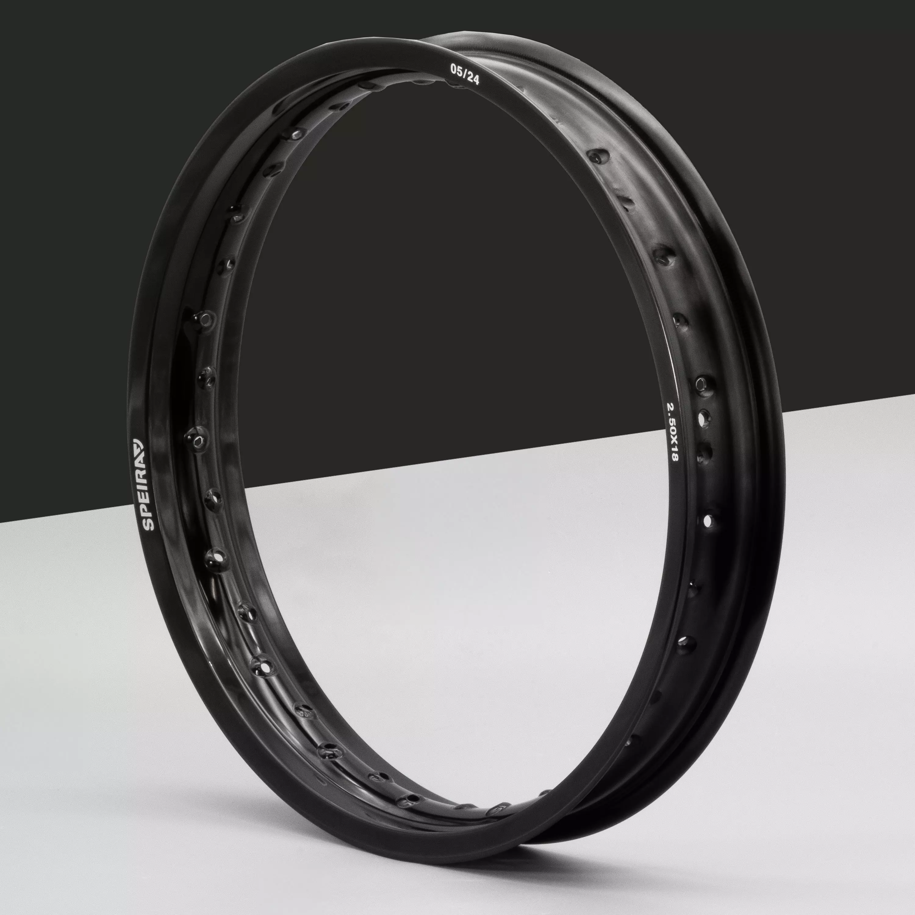 Felge Felgenring 2,5x18 Aluminium eloxiert poliert f. Simson MZ ETZ