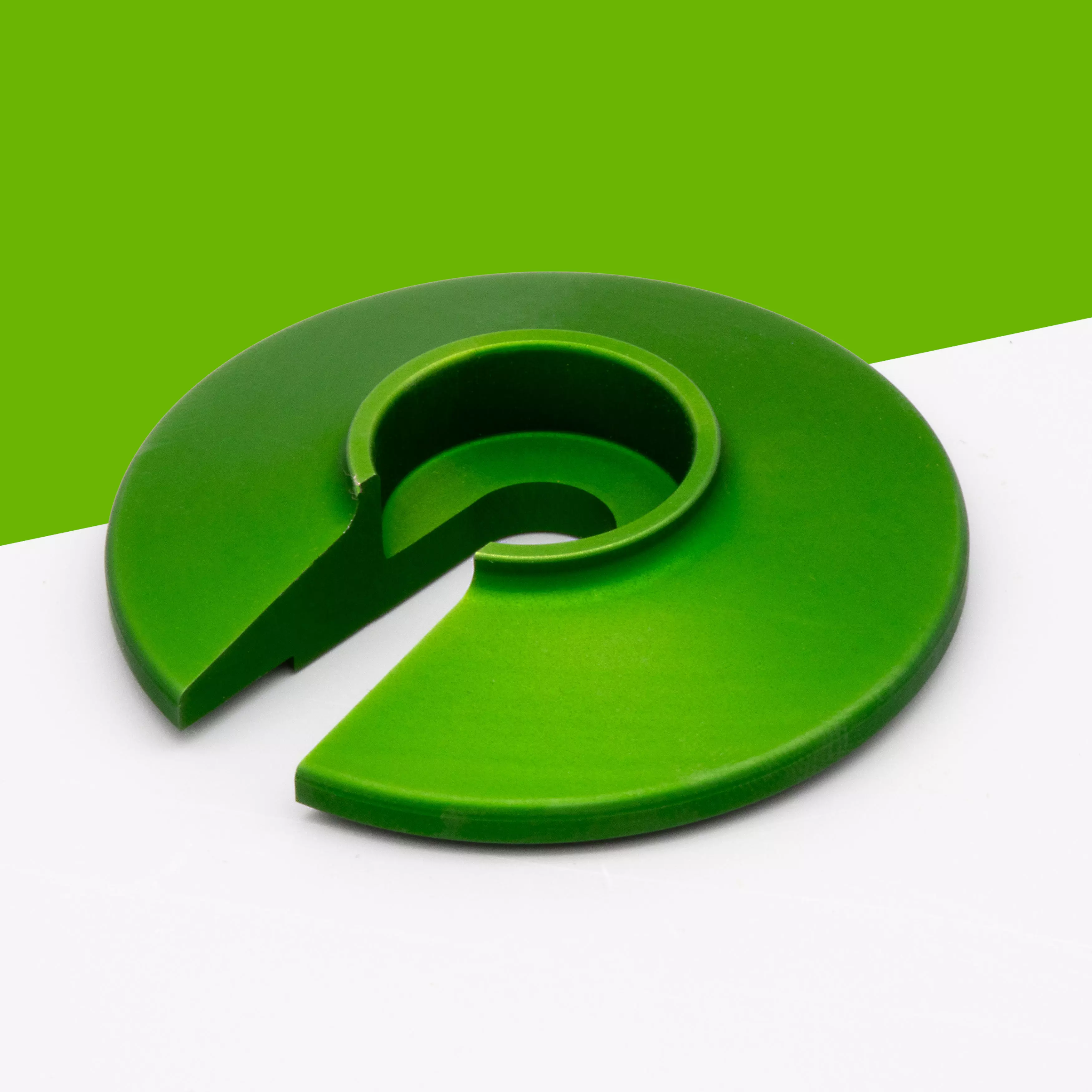 Steckscheibe grün massiv ALU CNC-gefräst S51 S50 ETZ