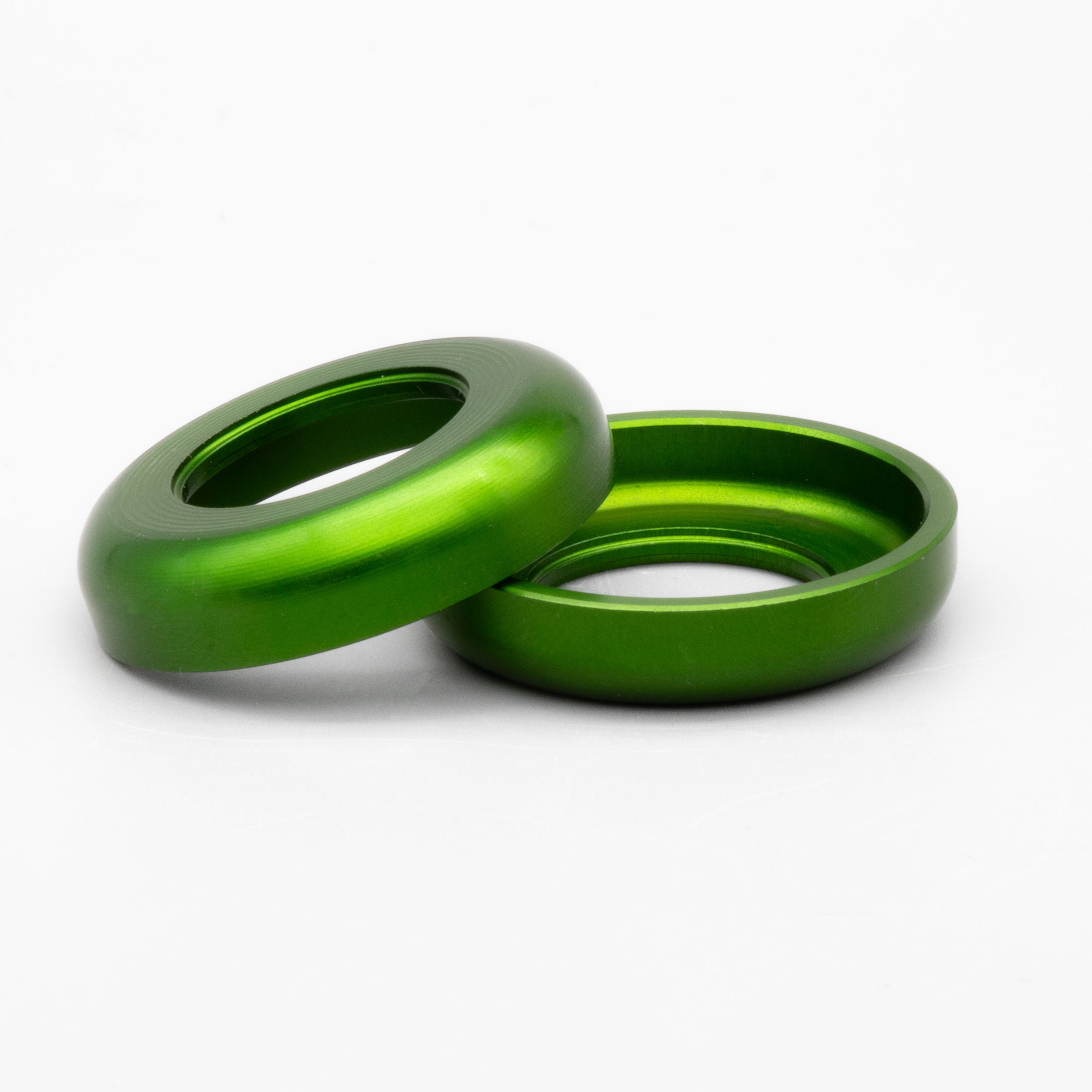 Set CNC ALU Scheibe grün Schwingenlagerbolzen S50/S51