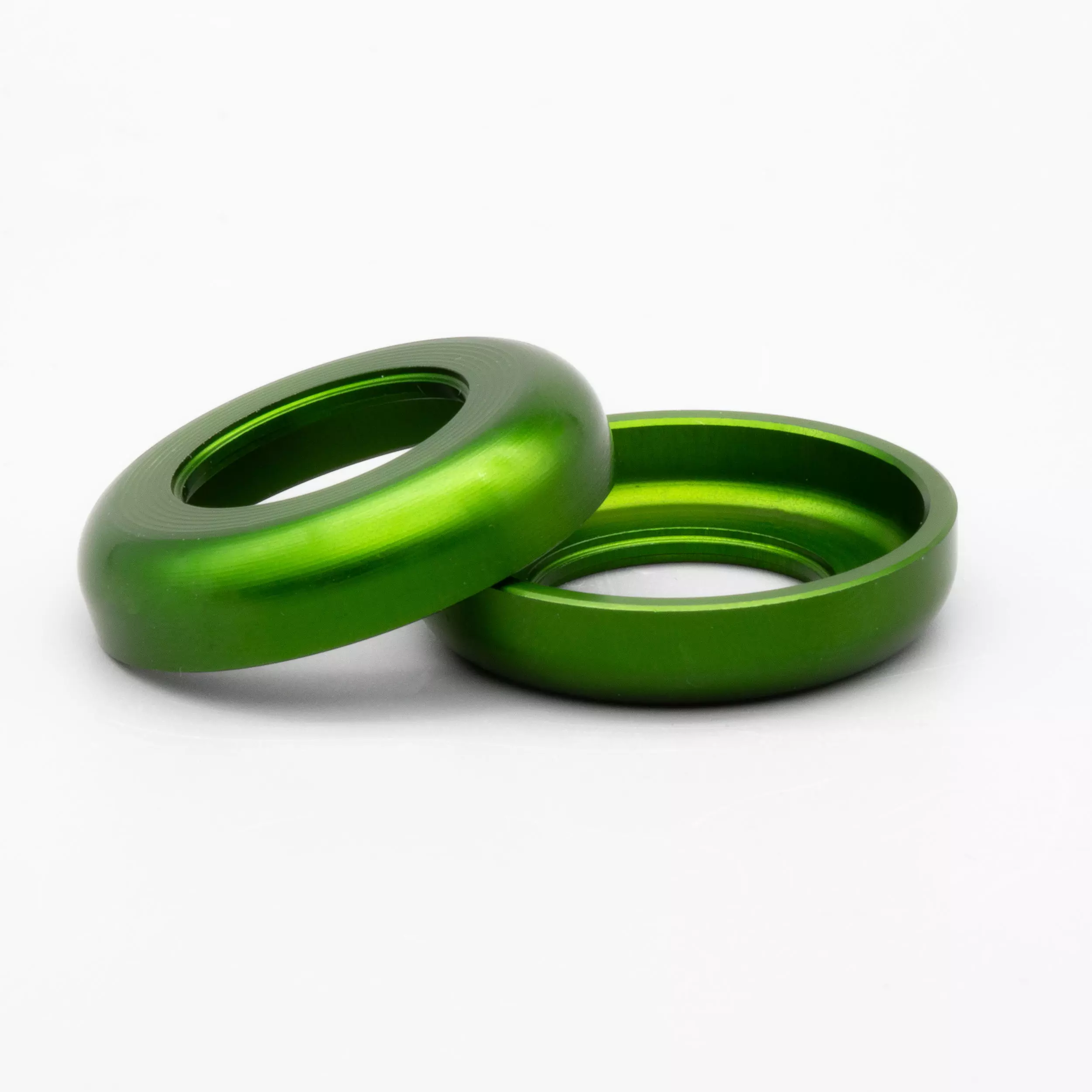 Set CNC ALU Scheibe grün Schwingenlagerbolzen S50/S51