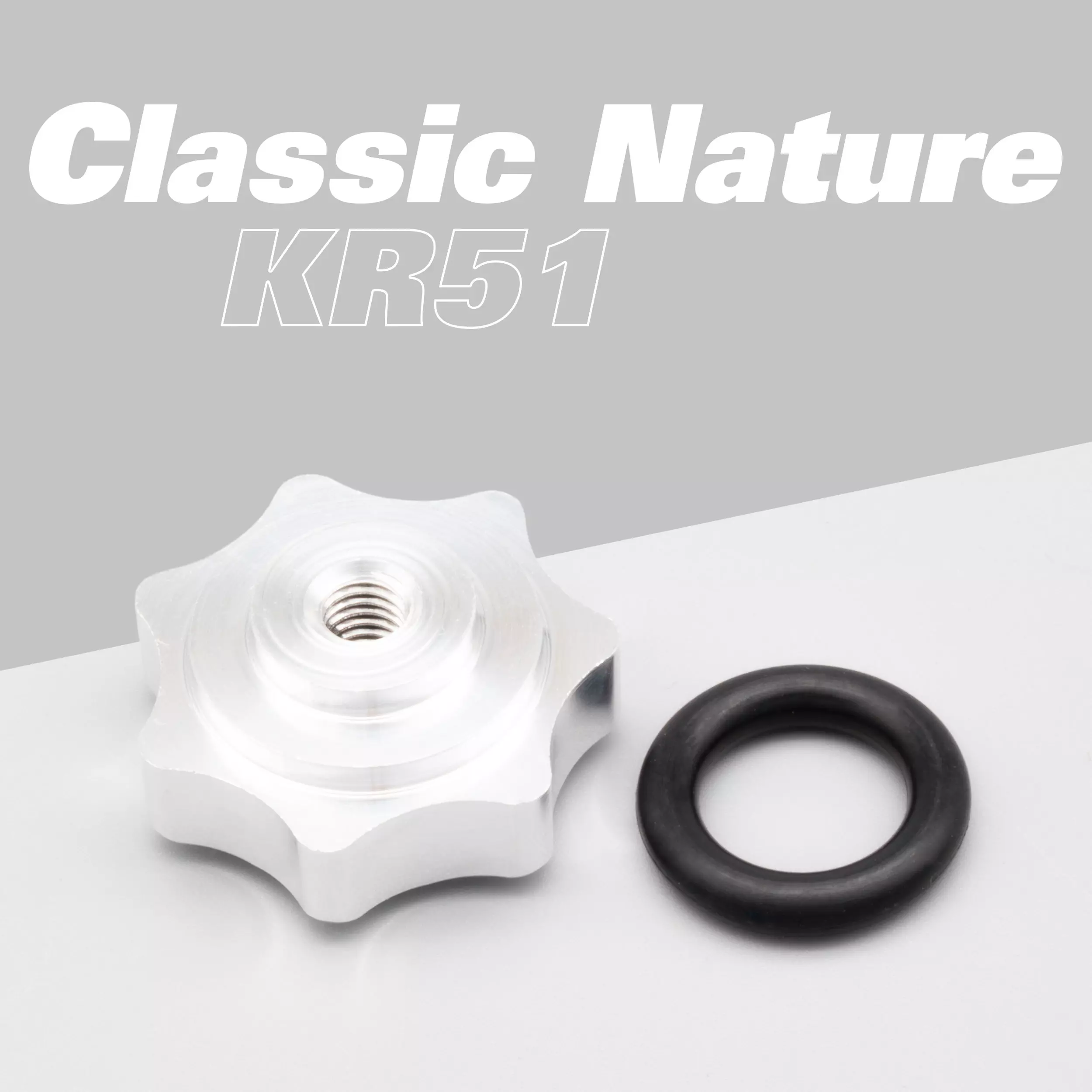 CNC Sterngriffmutter aus Alu f. Haube f. Simson Schwalbe KR51