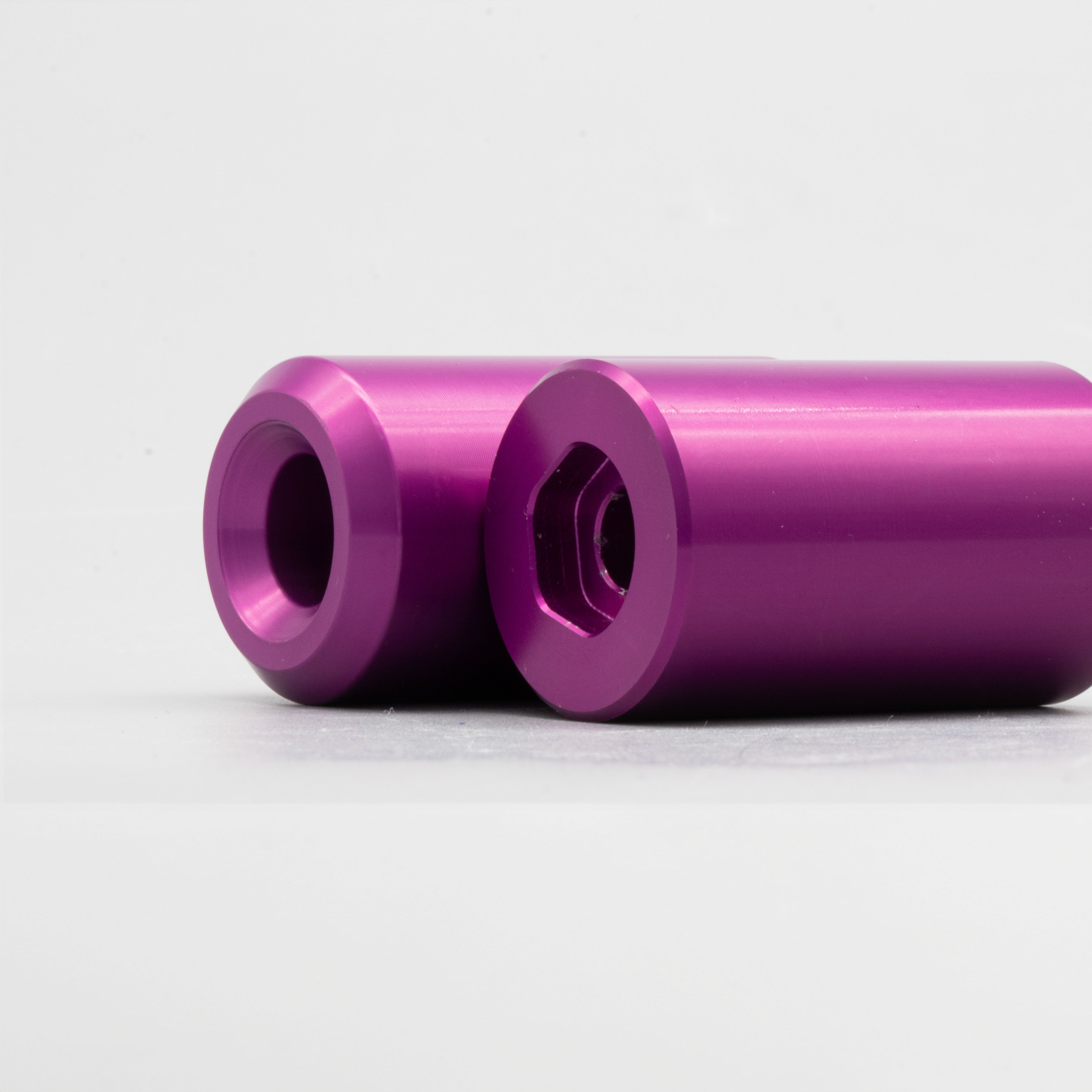 CNC Alu Sturzpads Crashpads f. Simson lila