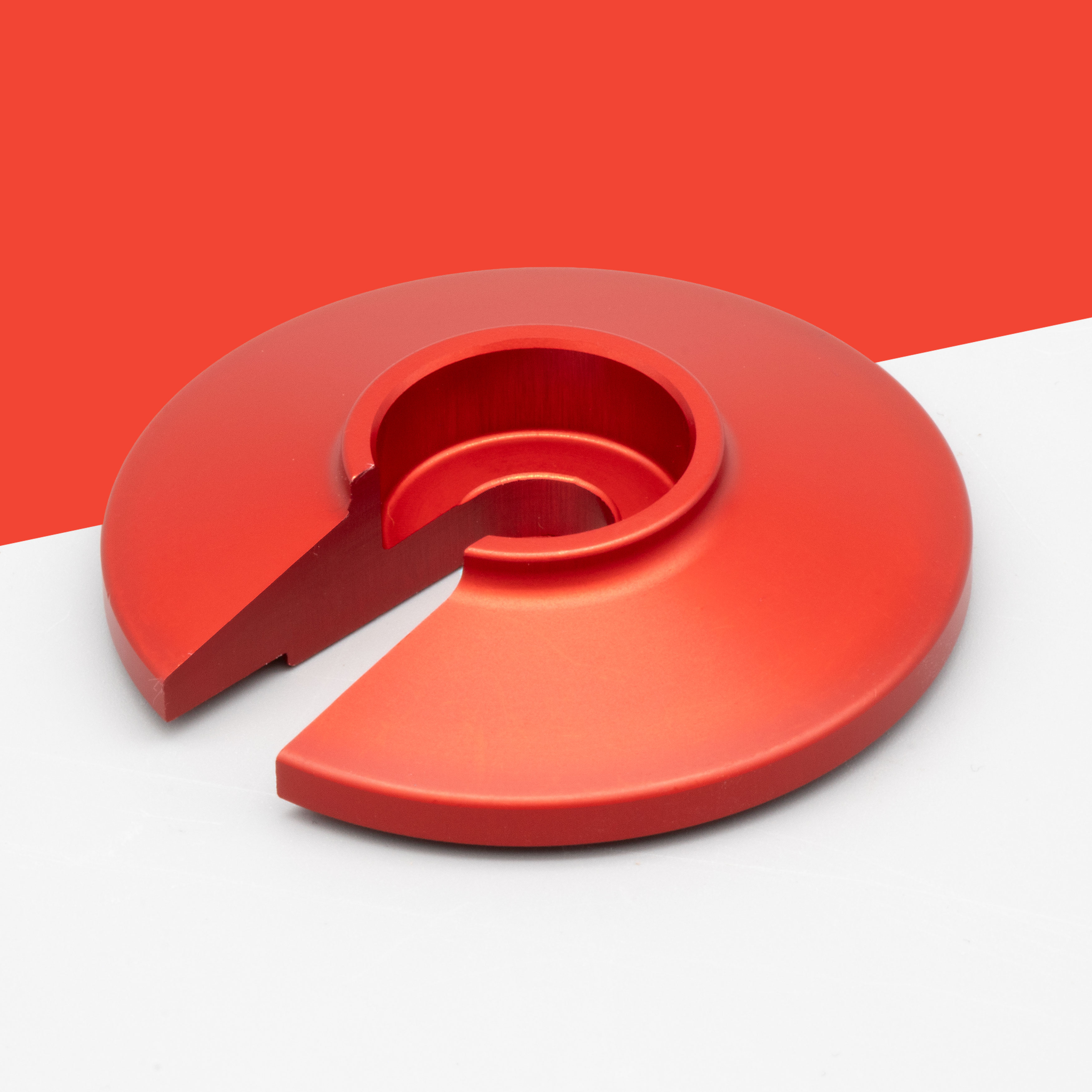 Steckscheibe rot massiv ALU CNC-gefräst S51 S50 ETZ