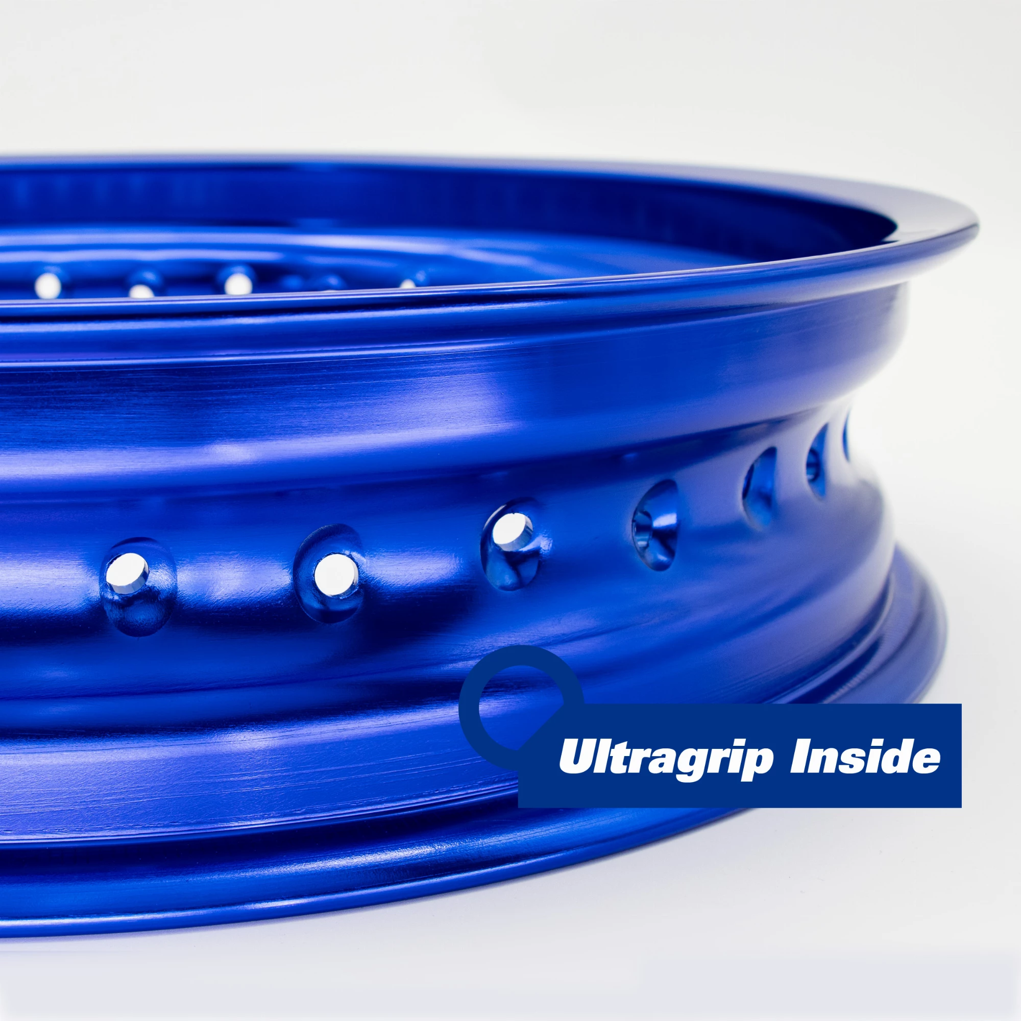 Felge Felgenring 3,0 x 16 Aluminium eloxiert blau