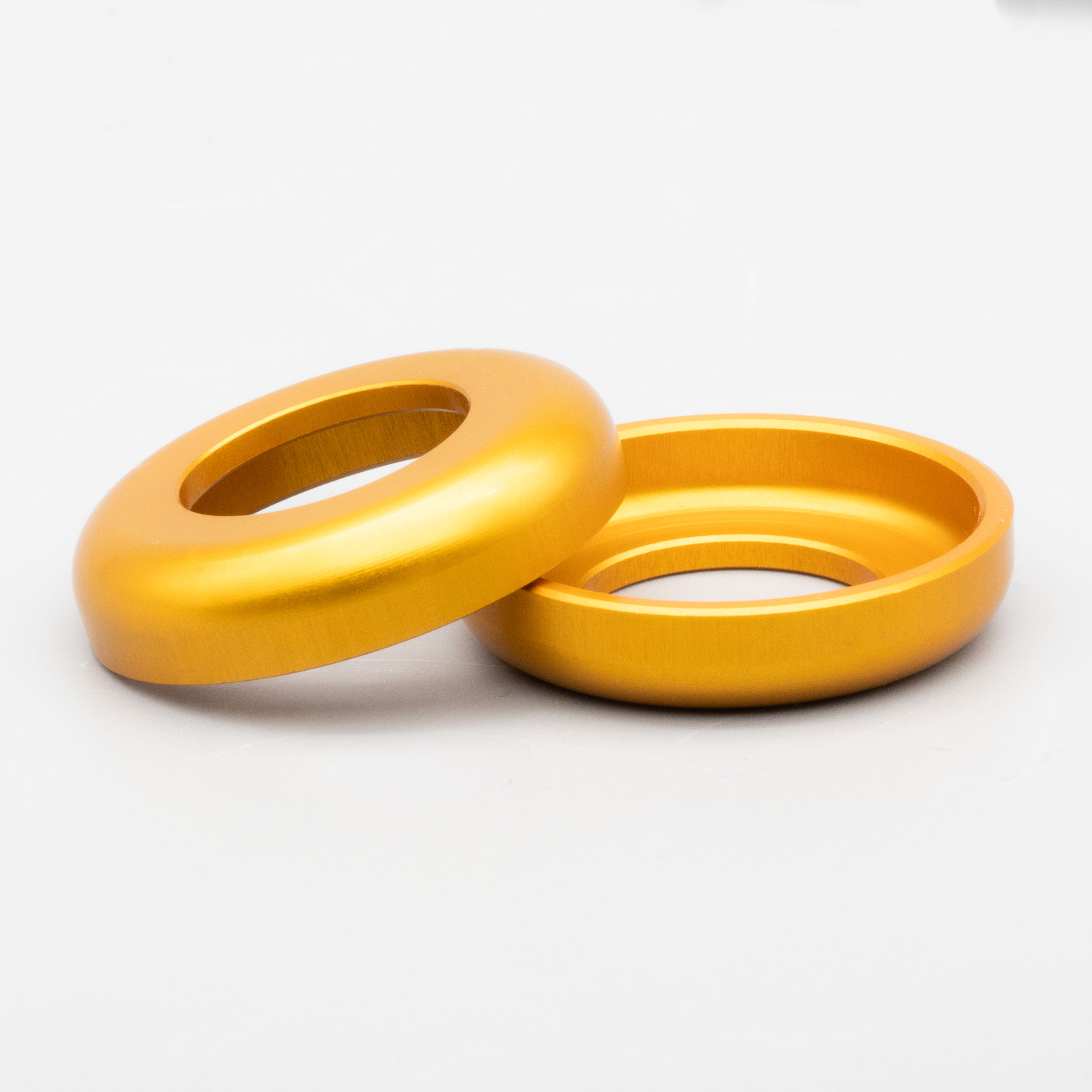 Set CNC ALU Scheibe gold Schwingenlagerbolzen S50/S51