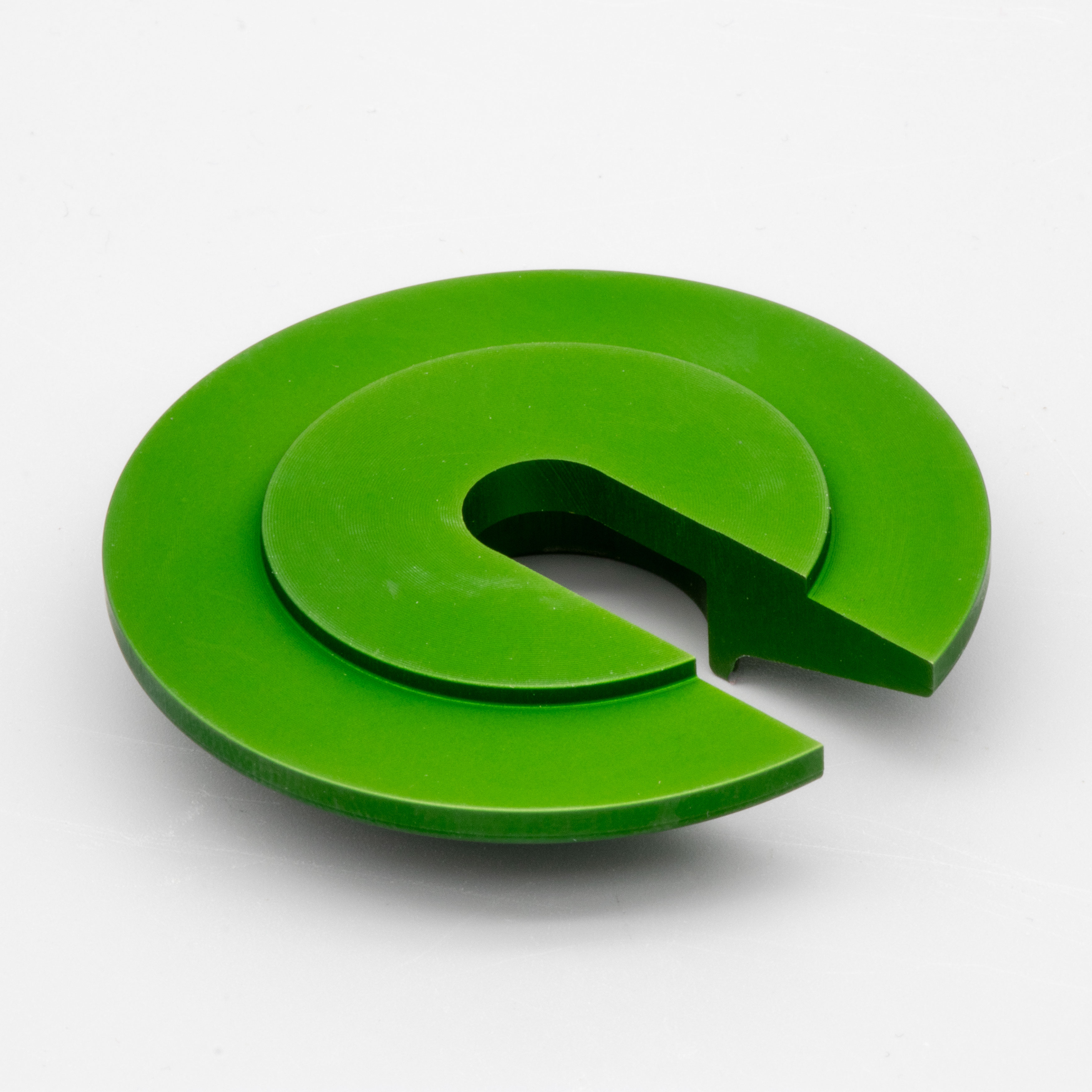 Steckscheibe grün massiv ALU CNC-gefräst S51 S50 ETZ