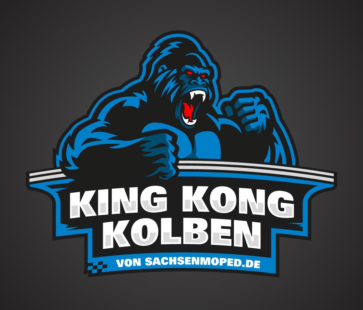 Sticker Aufkleber Klebefolie "KingKongKolben"