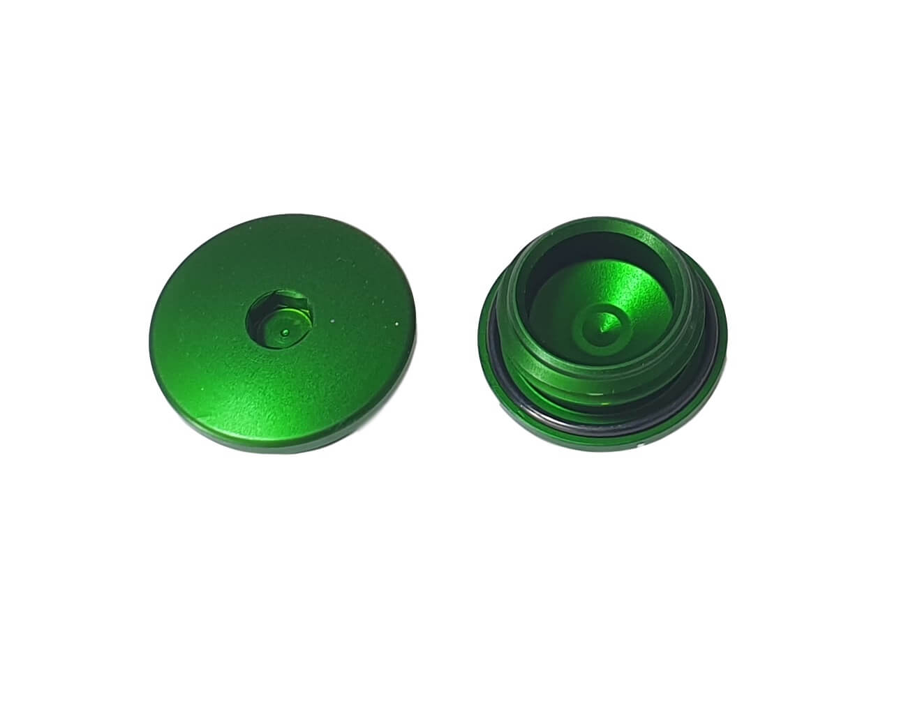 Verschlussschraube Kupplungsdeckel grün ALU m. Innensechskant S51 SR50 KR51/2