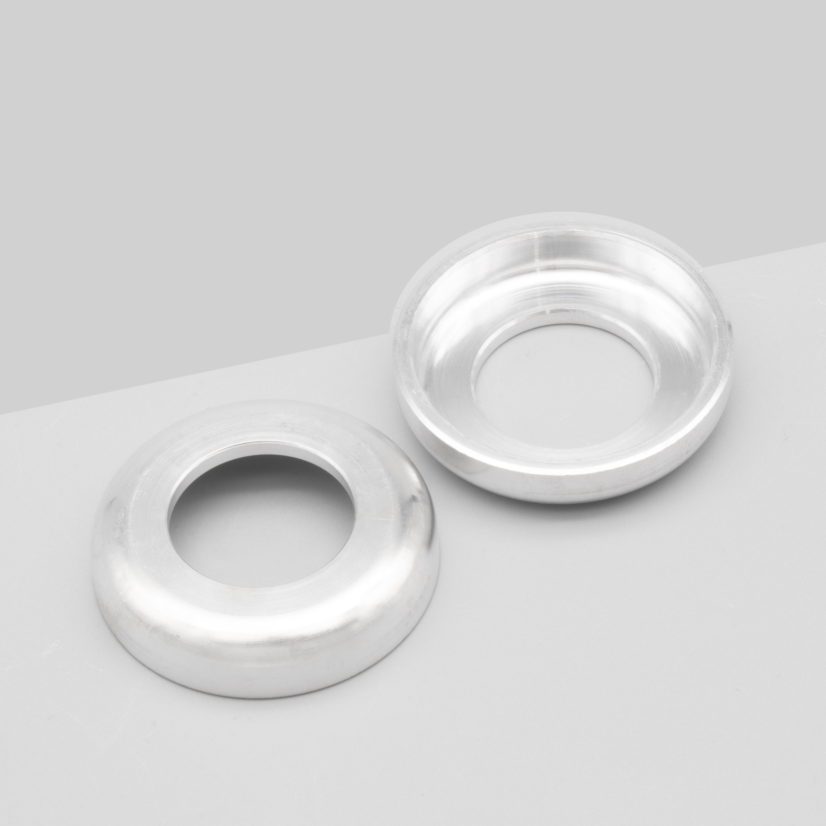 Set CNC ALU Scheibe farblos Schwingenlagerbolzen S50/S51