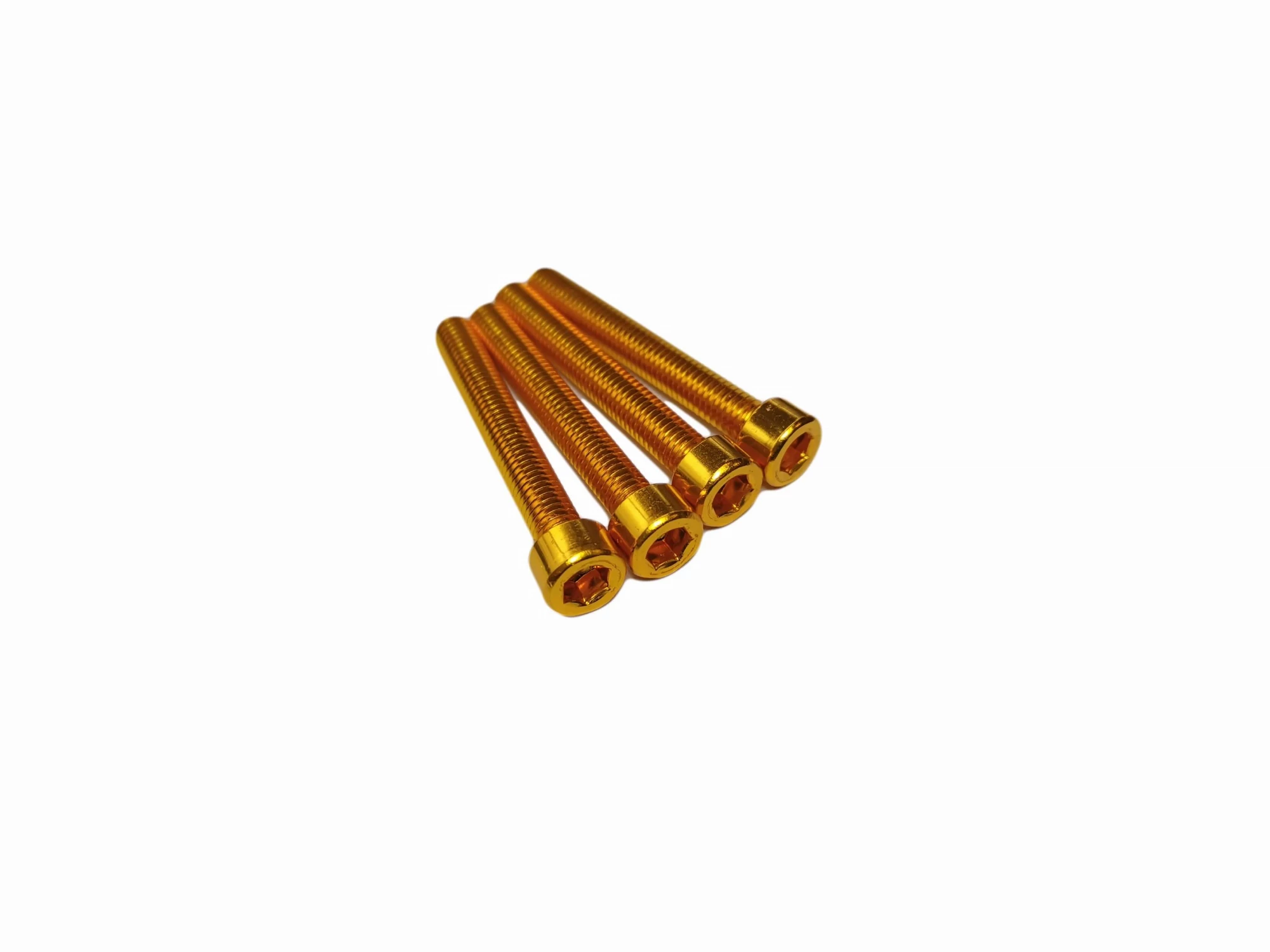 SET Aluminium Schrauben M6x45 Lenkerhalter Brücke gold eloxiert S51 S50