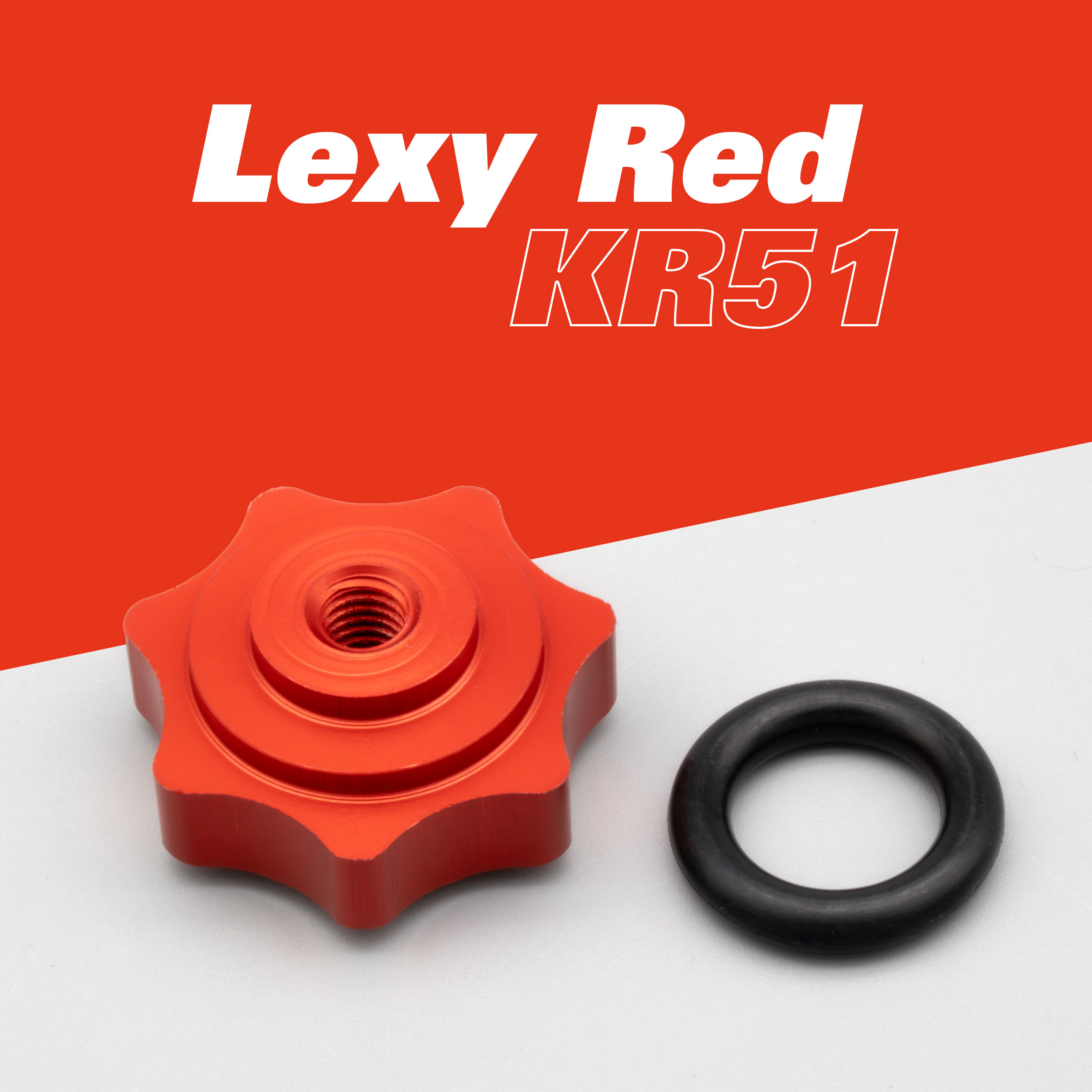 CNC Sterngriffmutter aus Alu f. Haube f. Simson Schwalbe KR51