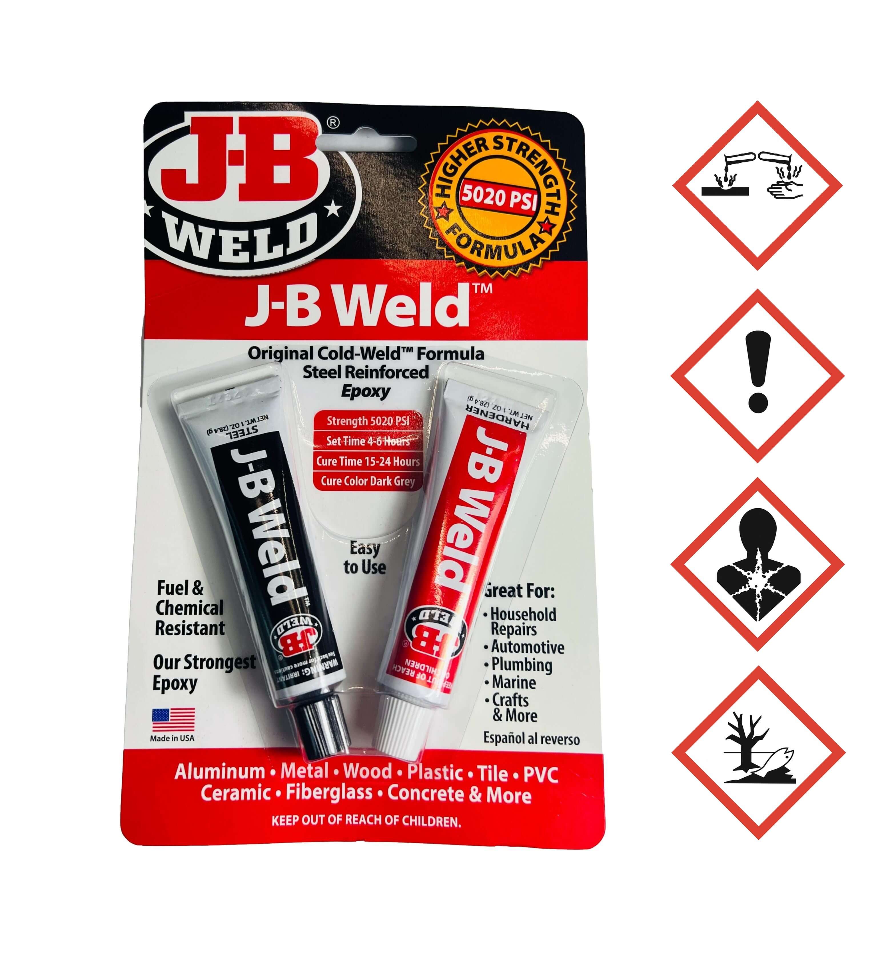 JB Weld 2-Komponenten Flüssigmetall Metallkleber 2x28,4g