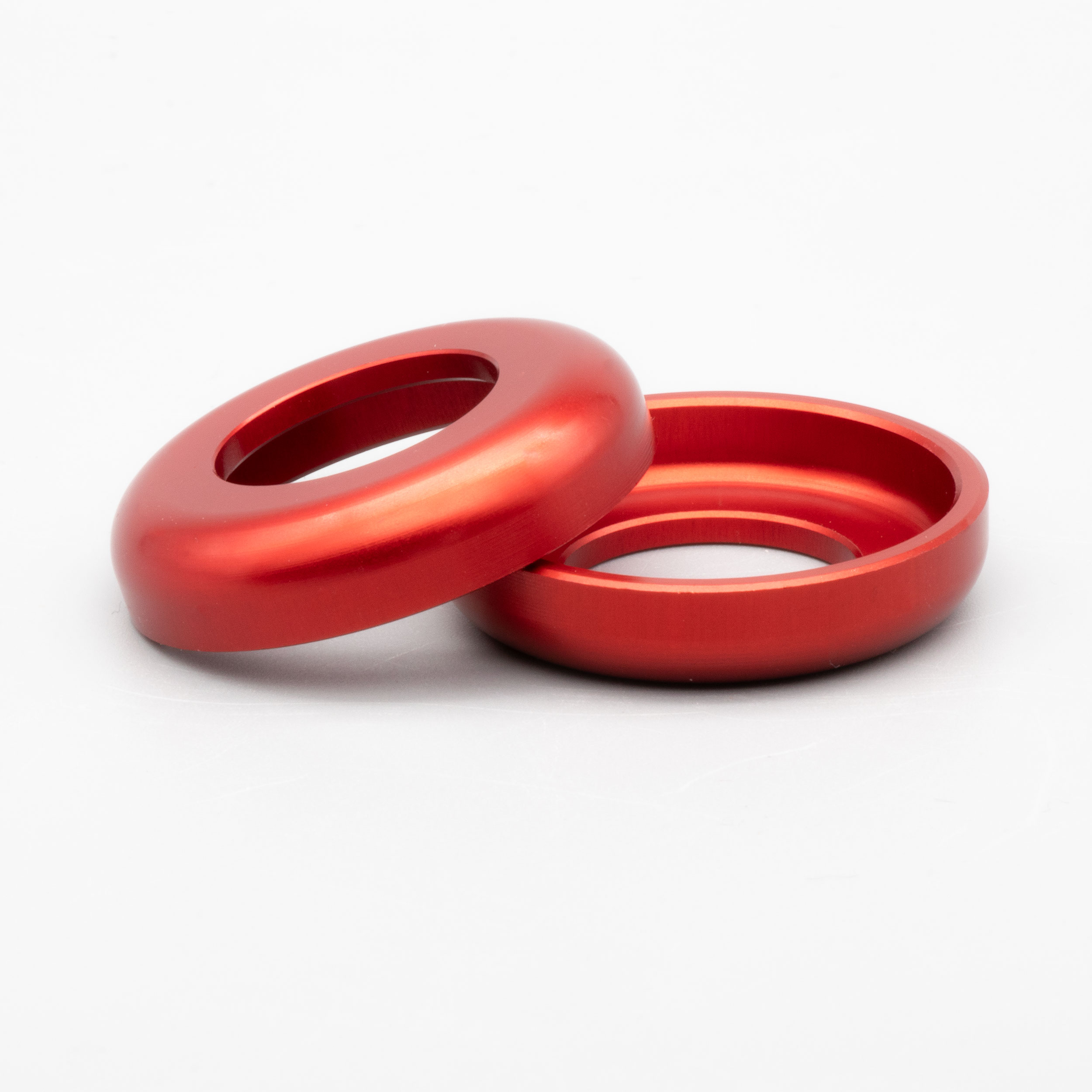 Set CNC ALU Scheibe rot Schwingenlagerbolzen S50/S51