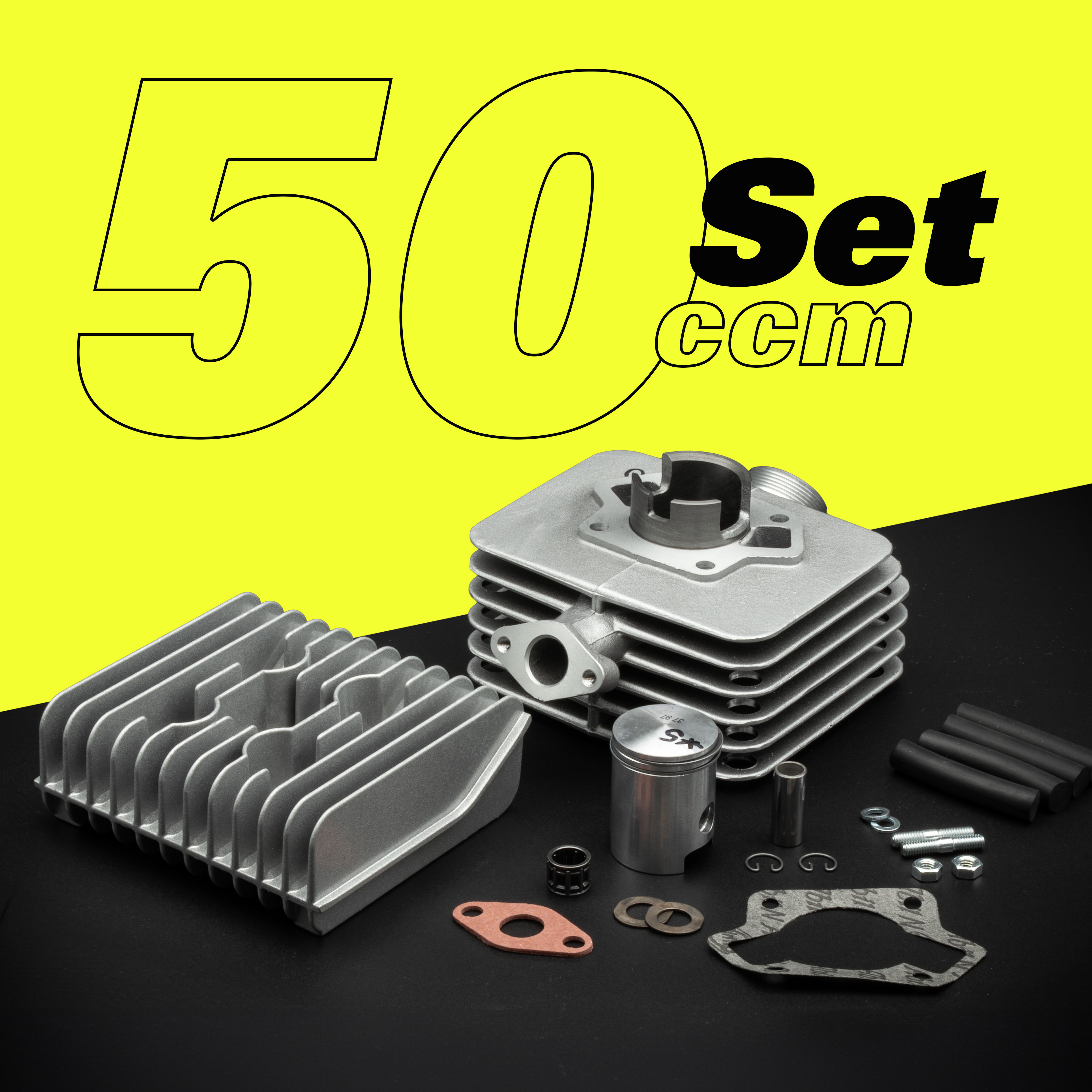 SET Zylinder SM51G OPTIMIERT inkl. Kolben + Kopf S51 KR51 ø 38,00 / 50ccm