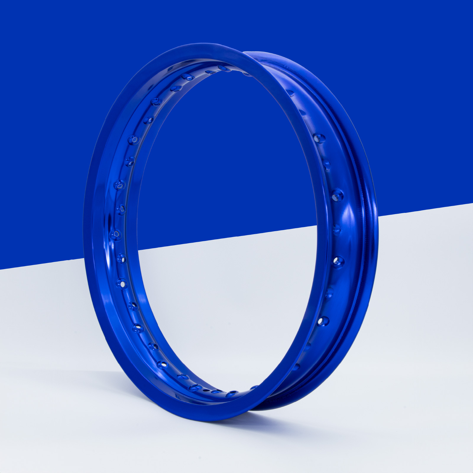 Felge Felgenring 2,5 x 16 Aluminium eloxiert blau Farbe: blau