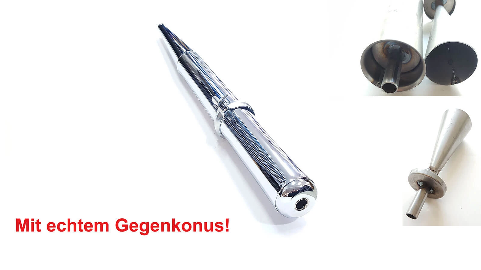 Auspufftopf mit Gegenkonus  S51 S50 KR51 SR50