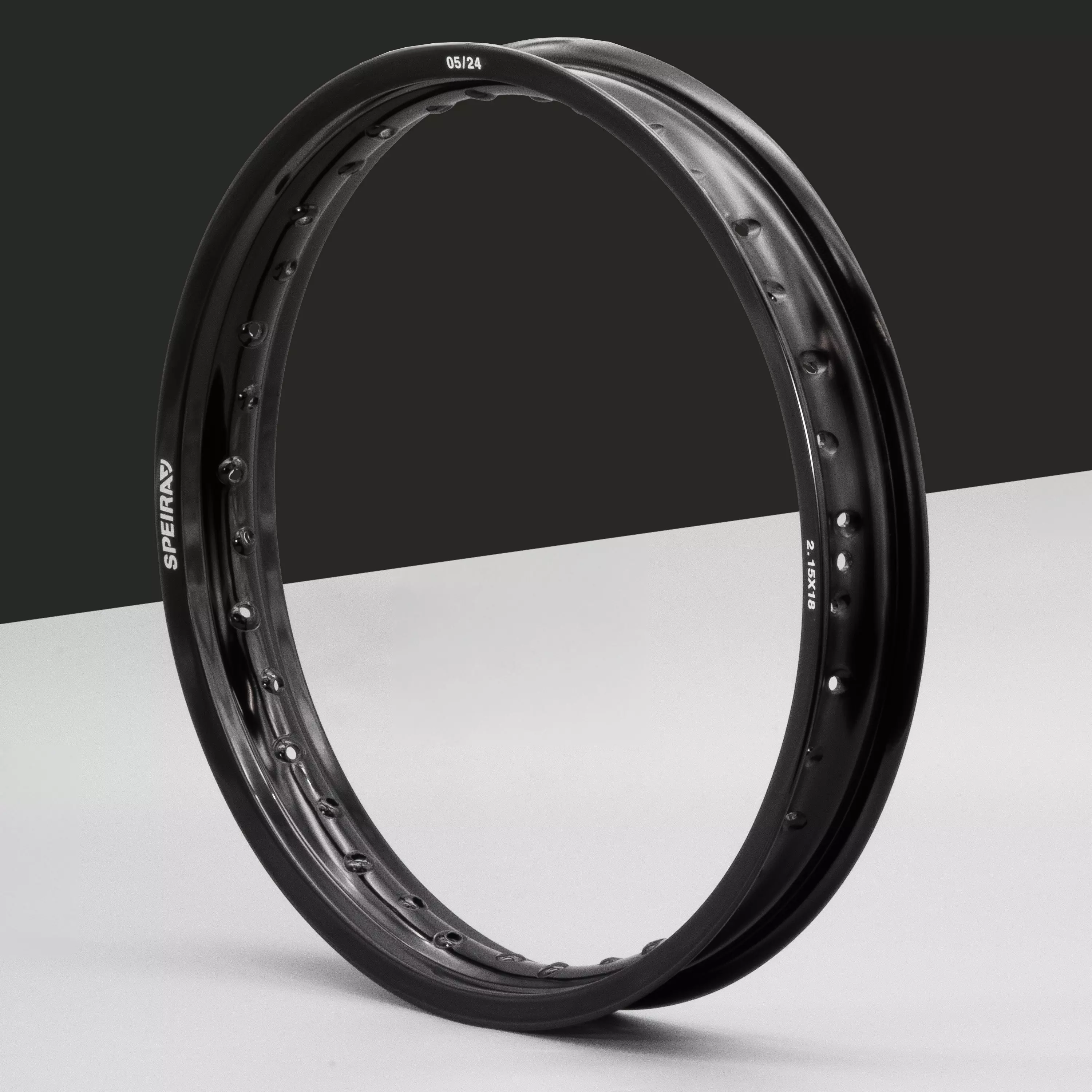 Felge Felgenring 2,15x18 Aluminium eloxiert poliert f. Simson MZ ETZ 250