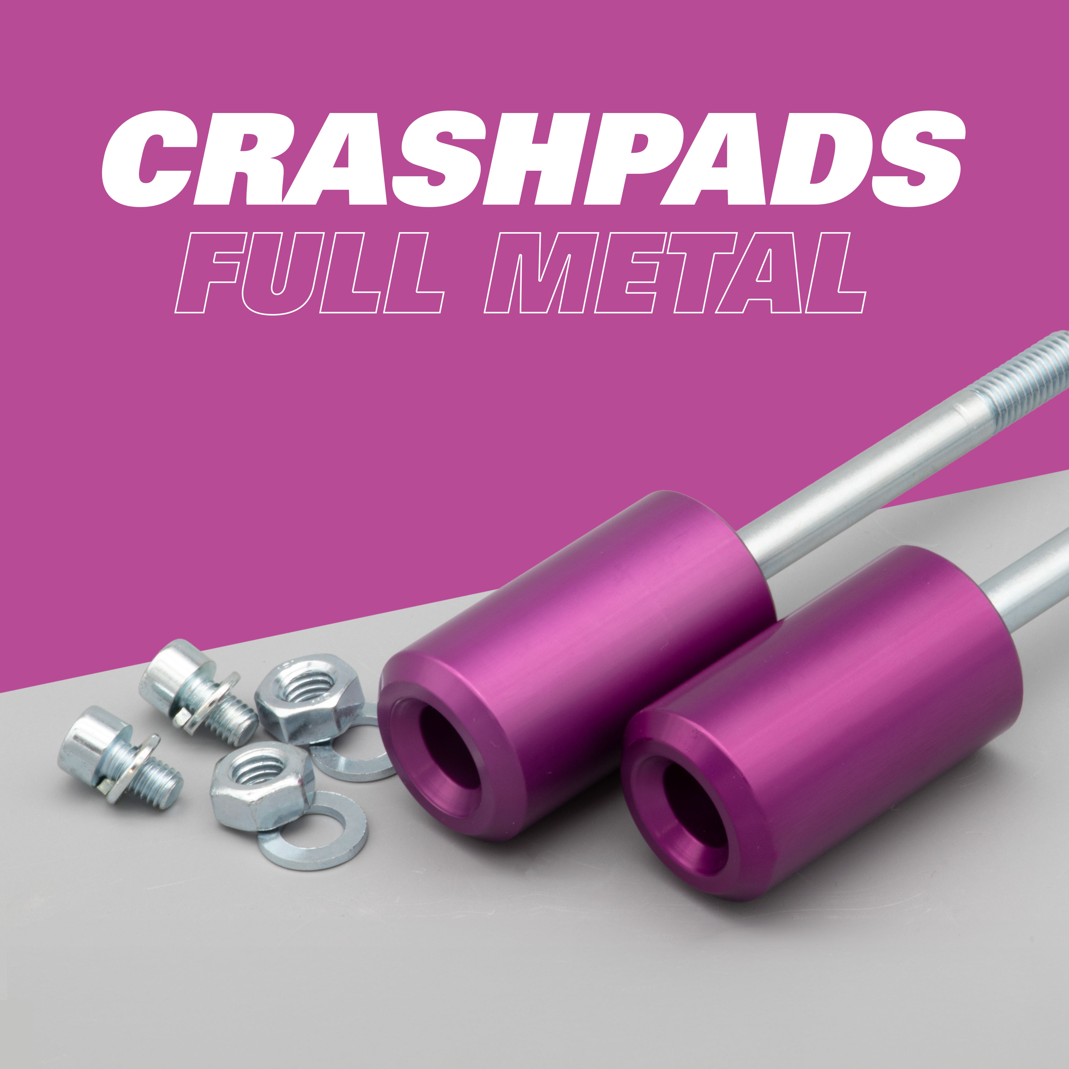 CNC Alu Sturzpads Crashpads f. Simson lila