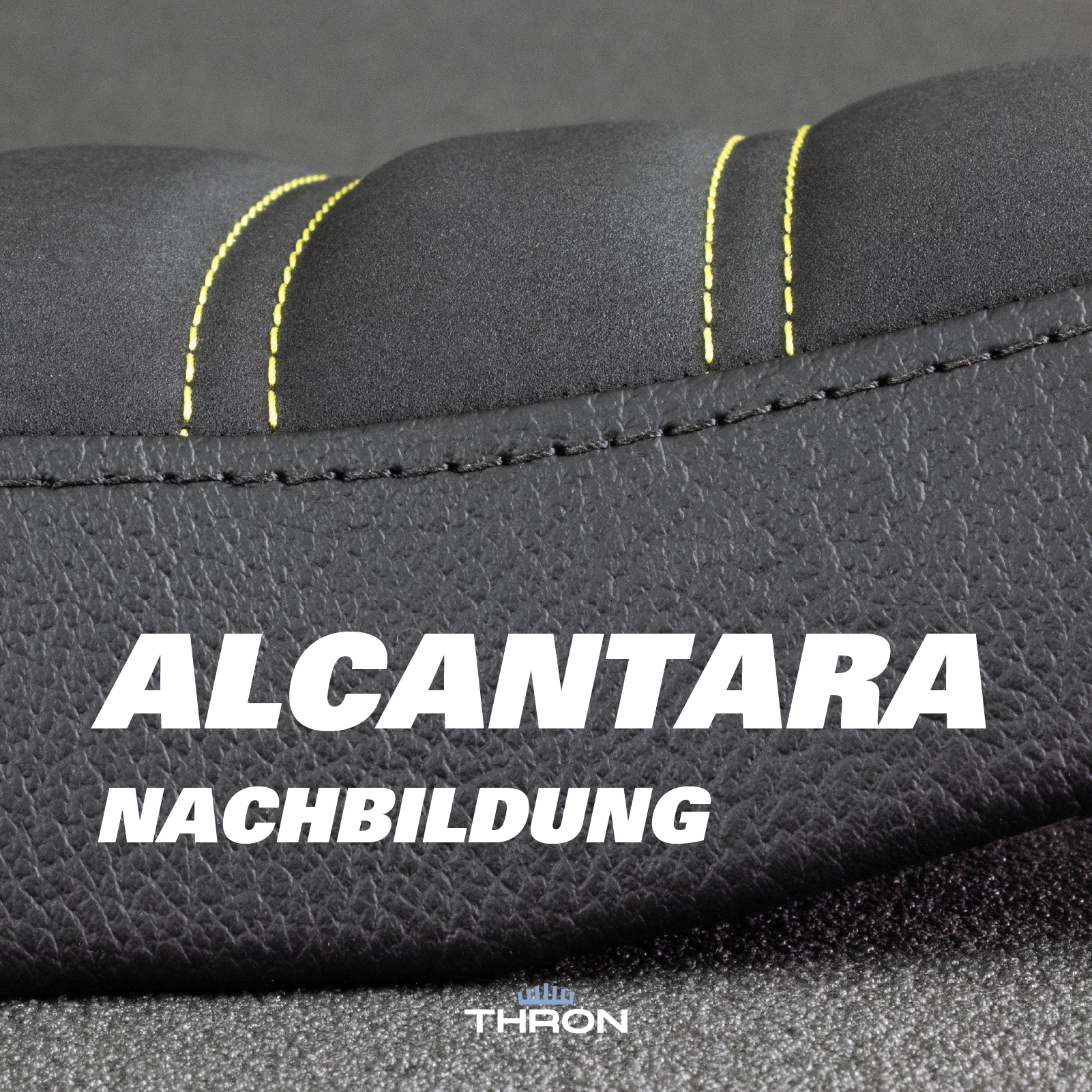 Sitzbank Alcantara keilig flach ala Polster Ben S51 S50 gold