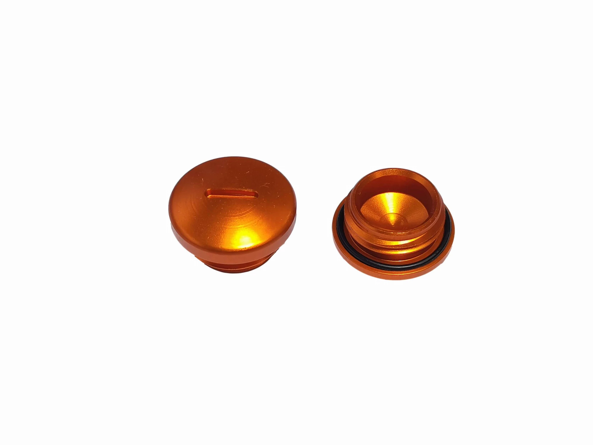 Verschlussschraube Kupplungsdeckel orange Tuning ALU m. Schlitz S51 SR50 KR51/2