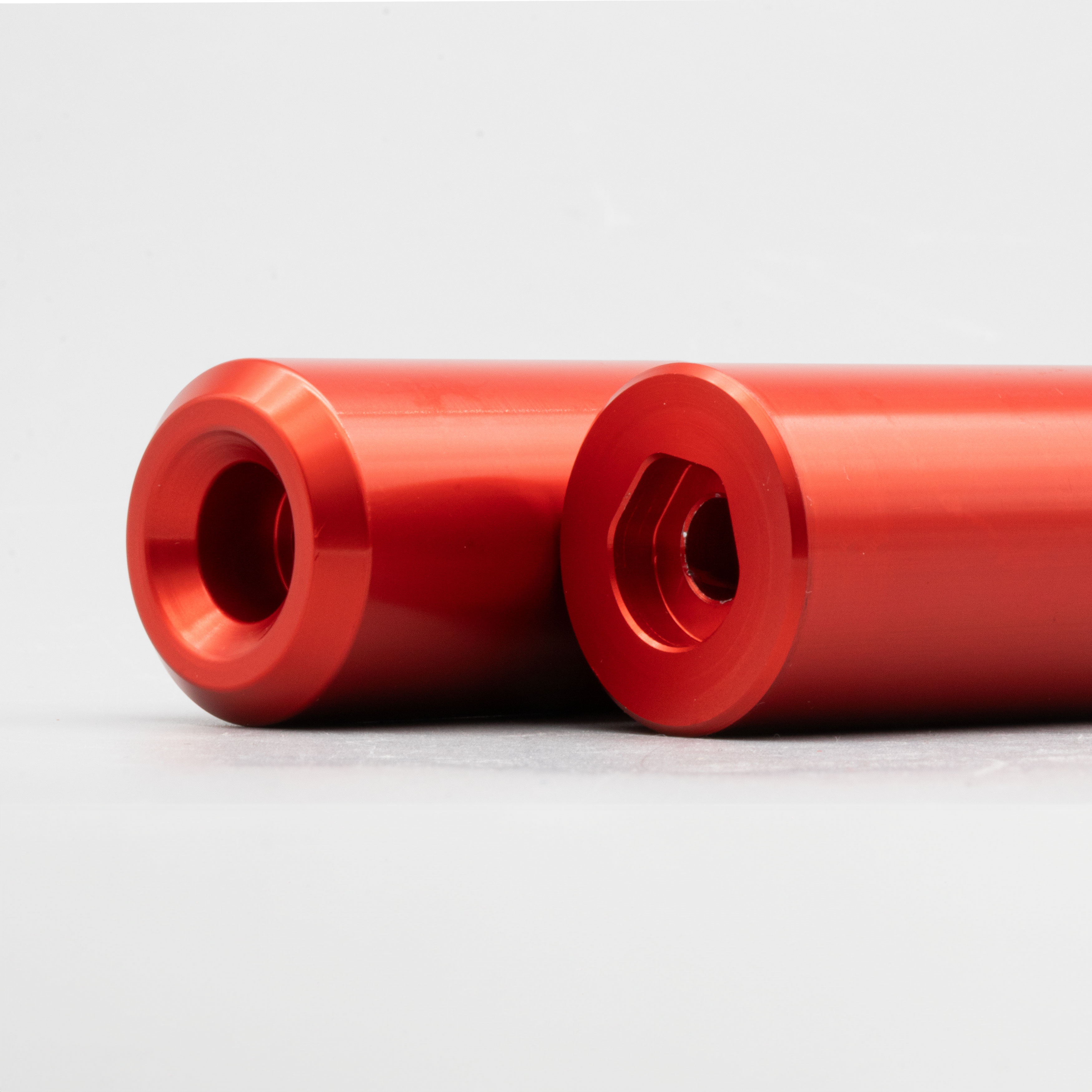 CNC Alu Sturzpads Crashpads f. Simson rot