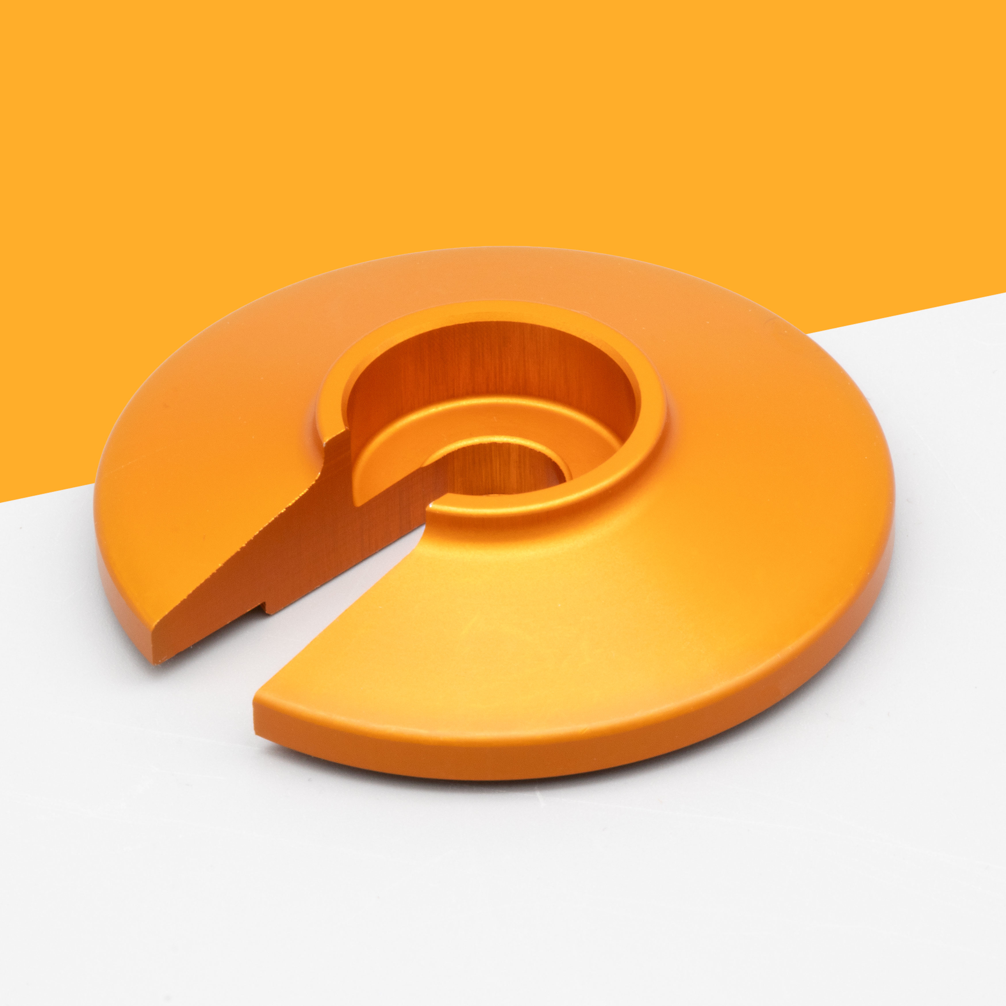 Steckscheibe orange massiv ALU CNC-gefräst S51 S50 ETZ