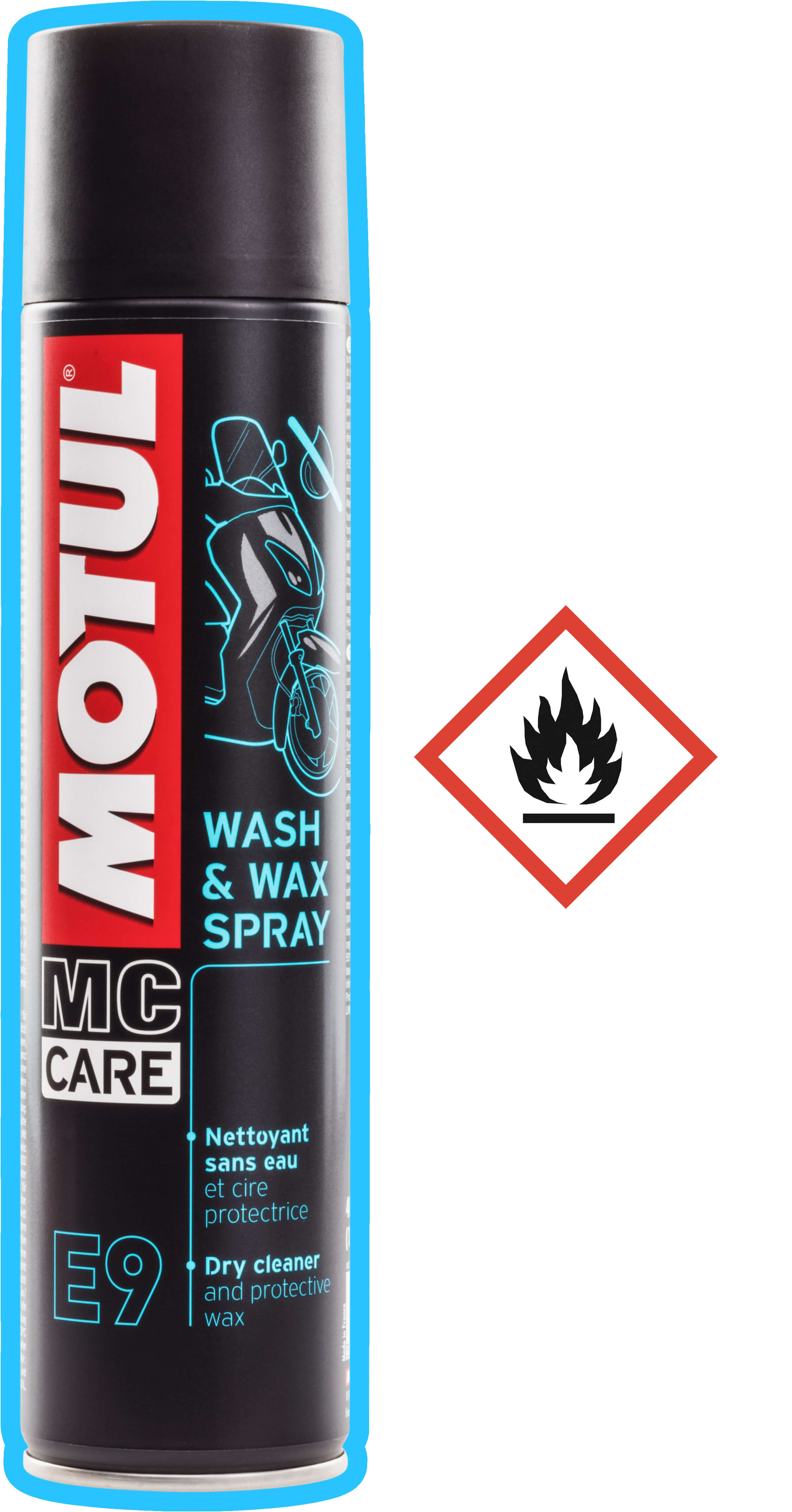 MOTUL E9 Wash & Wax Spray Trockenreiniger  400ml