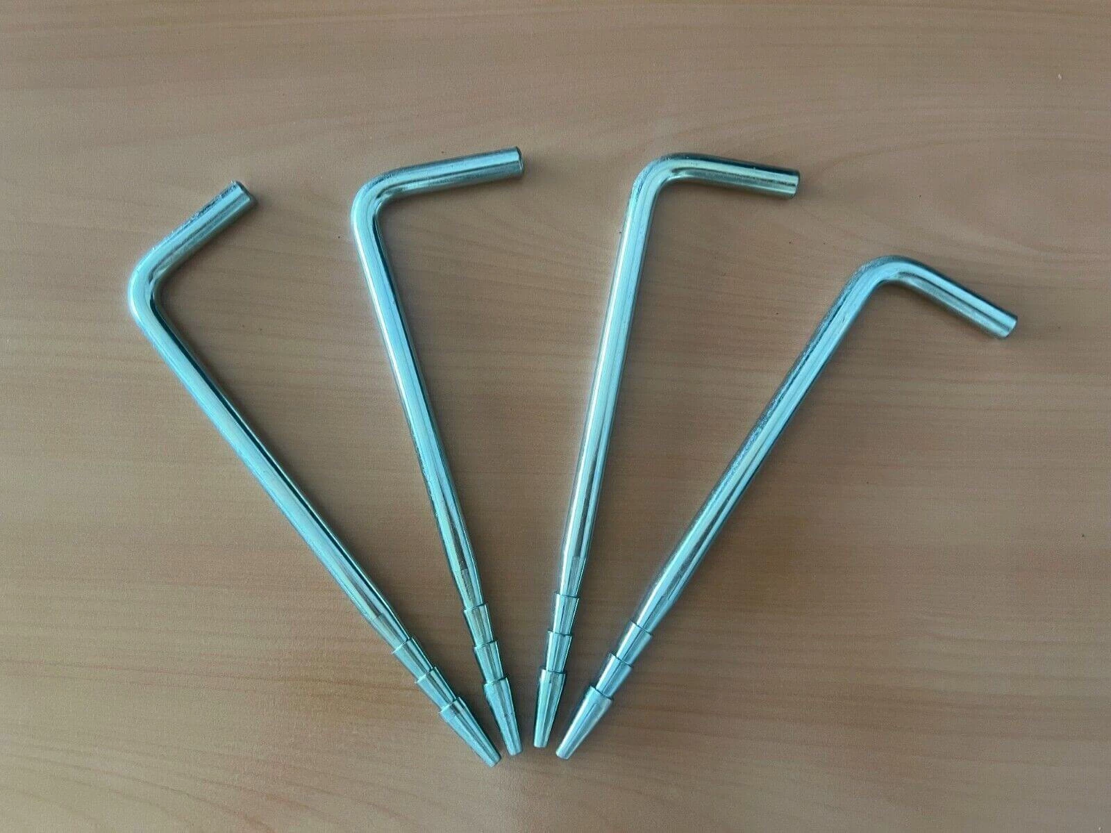 SET 4x Zelthering aus Stahl 15cm Bodenanker ø 8mm Erdspieß Erdnägel