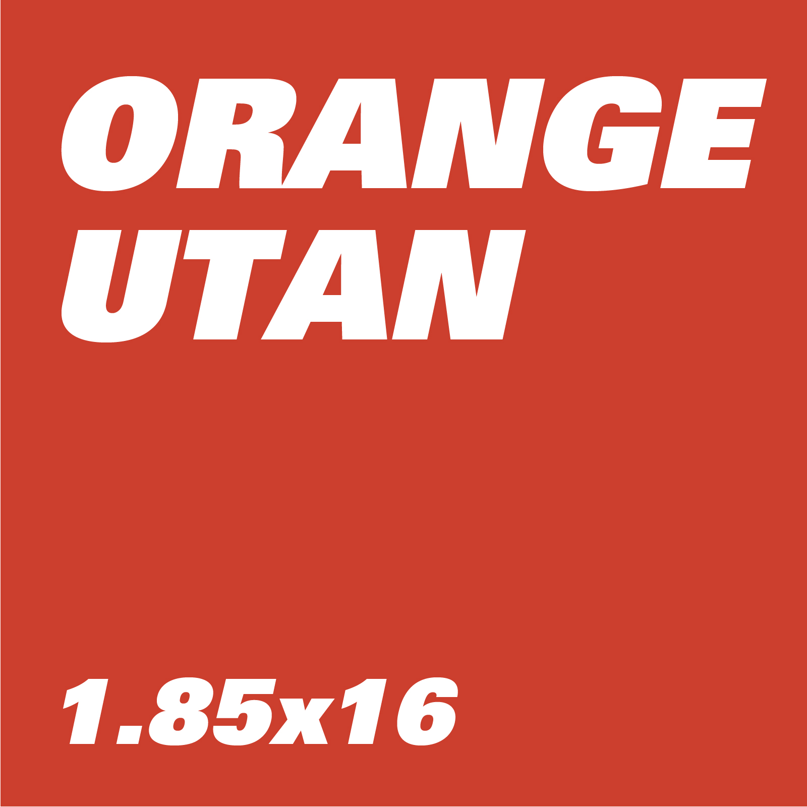 Felge Felgenring 1,85 x 16 Aluminium eloxiert orange