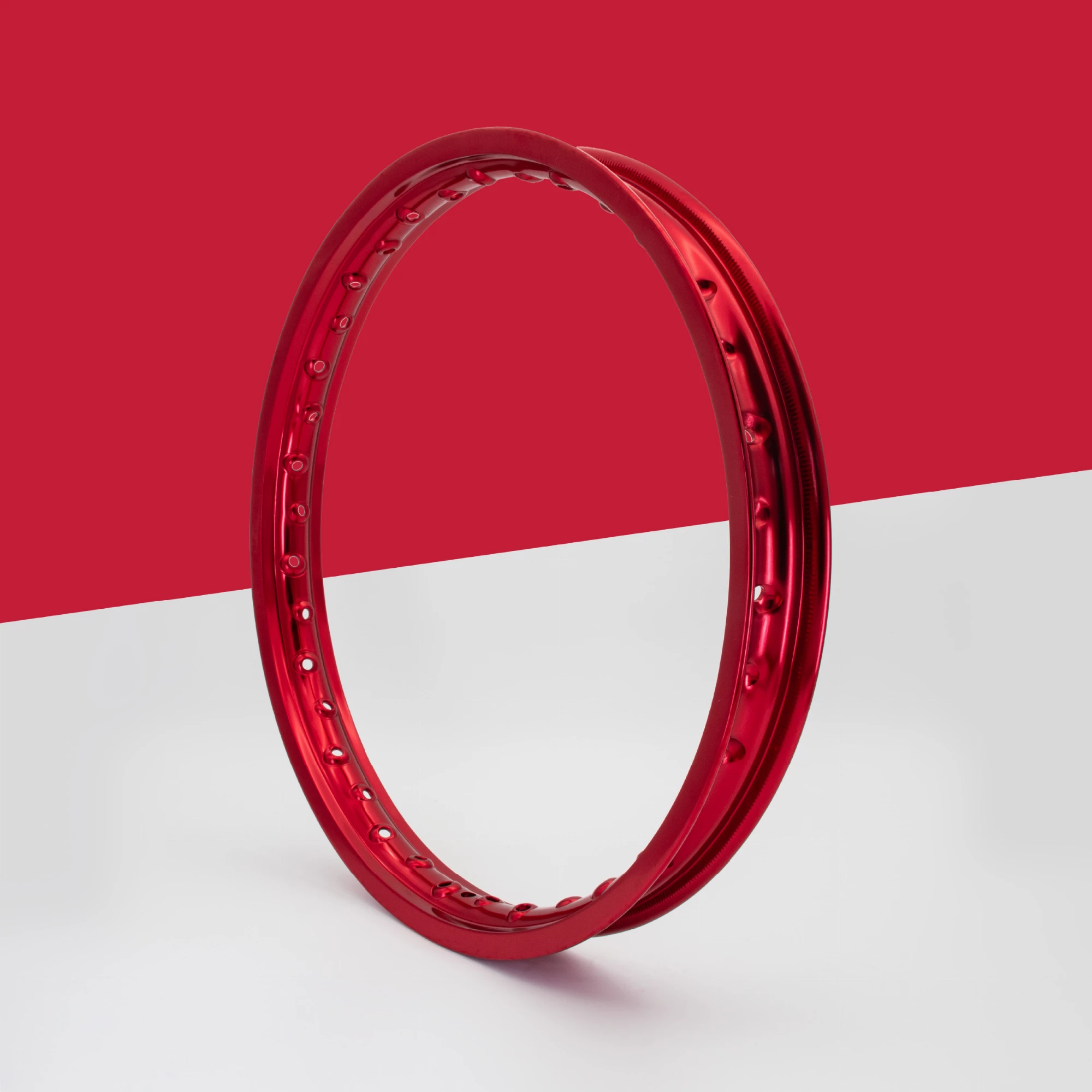 Felge Felgenring 1,5 x 16 Aluminium eloxiert rot