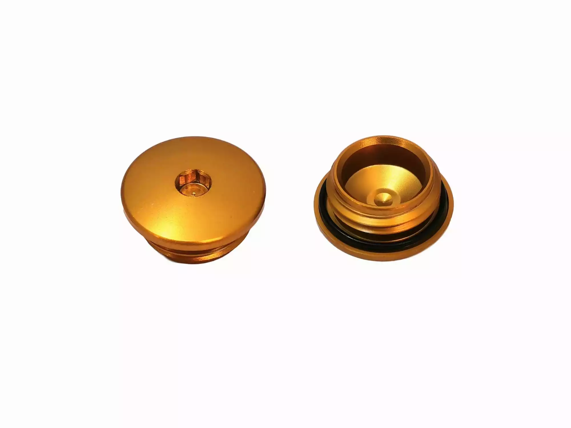 Verschlussschraube Kupplungsdeckel gold ALU m. Innensechskant S51 SR50 KR51/2