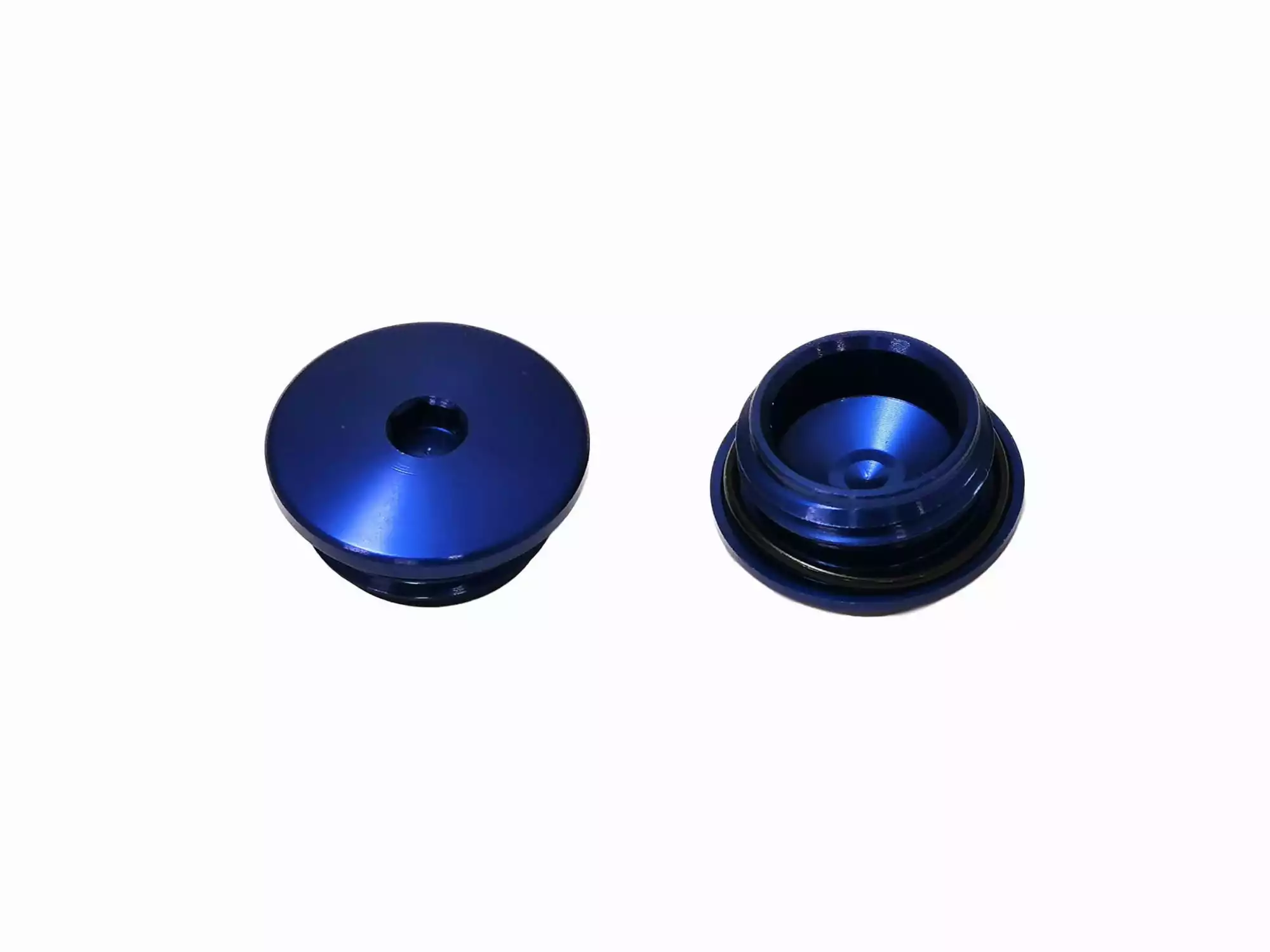 Verschlussschraube Kupplungsdeckel blau ALU m. Innensechskant S51 SR50 KR51/2