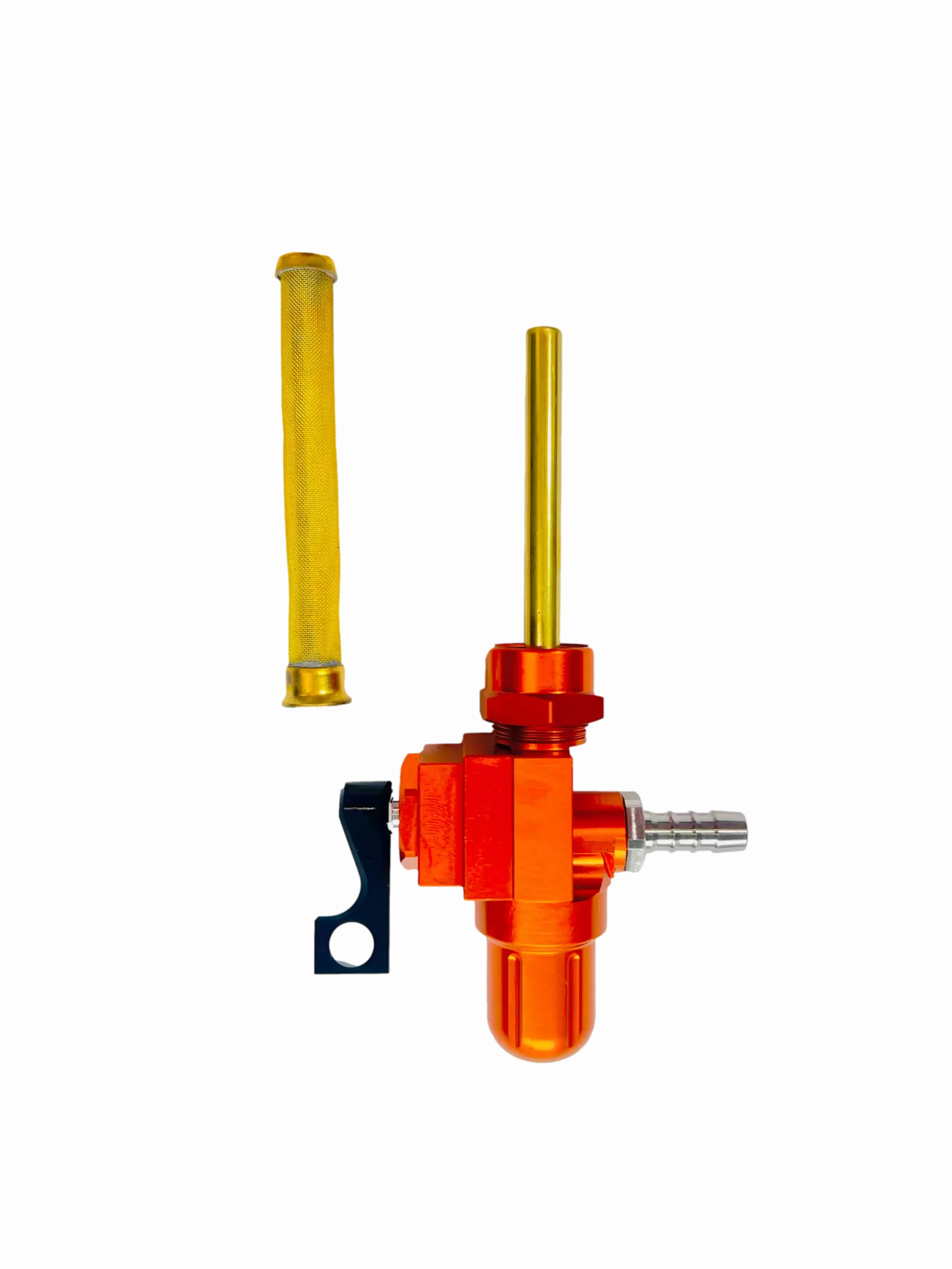 CNC Benzinhahn 400+ Durchfluss  - Farbe: orange